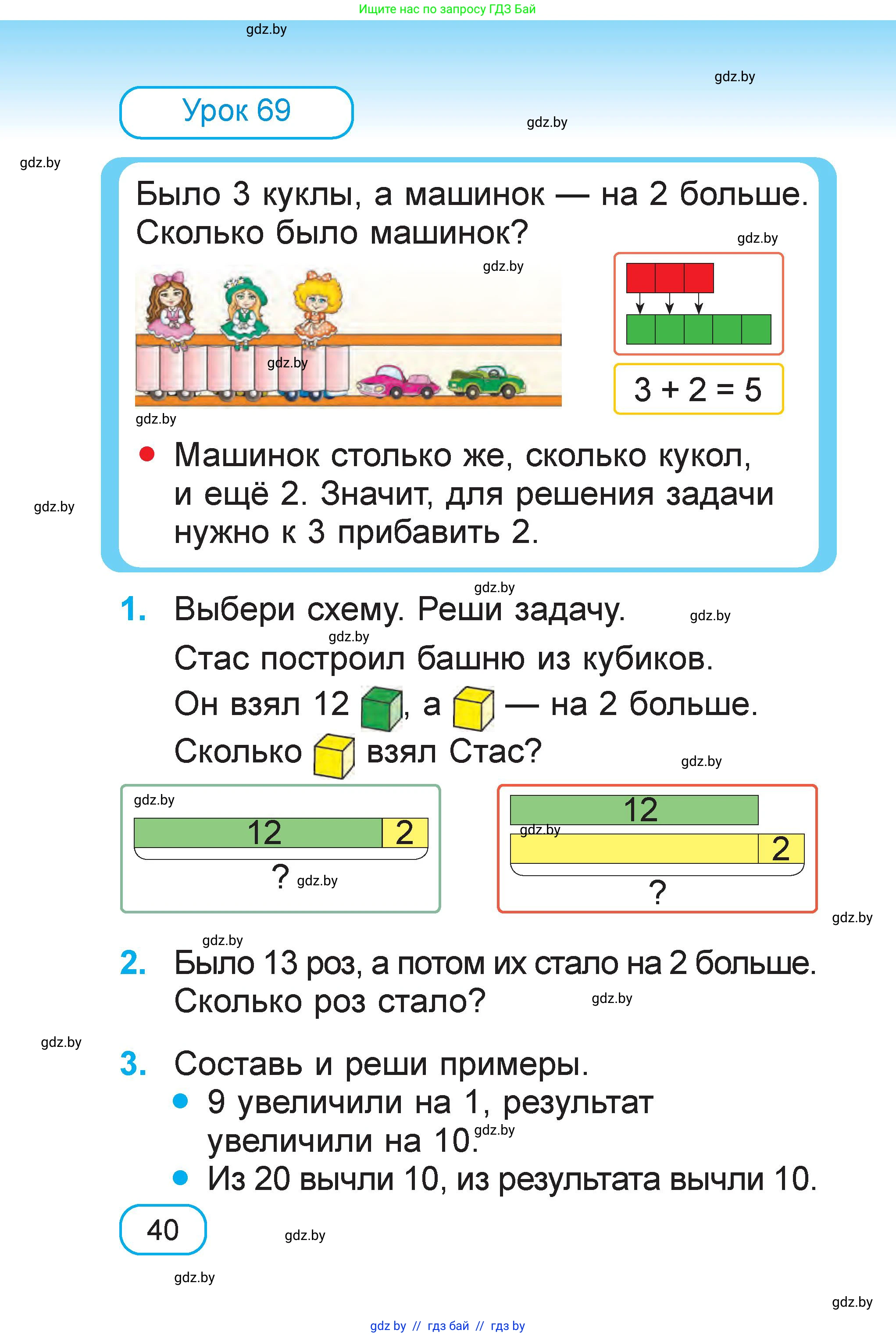 Математика, 1 класс Учебник, авторы: Муравьева Галина Леонидовна, Урбан Мария Анатольевна, издательство Академия образования, Минск, 2024, Часть 1, страница 40