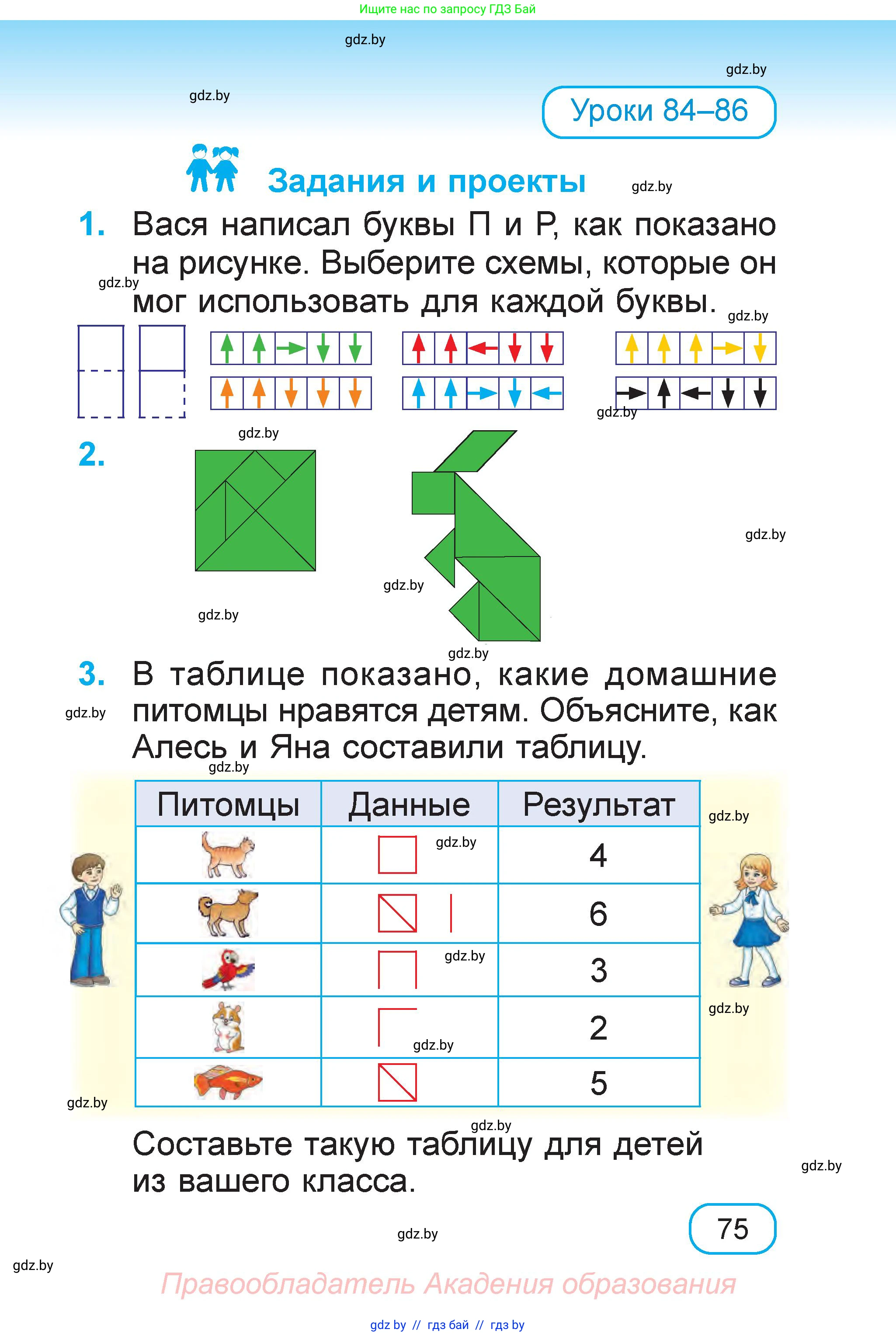 Математика, 1 класс Учебник, авторы: Муравьева Галина Леонидовна, Урбан Мария Анатольевна, издательство Академия образования, Минск, 2024, Часть 2, страница 75