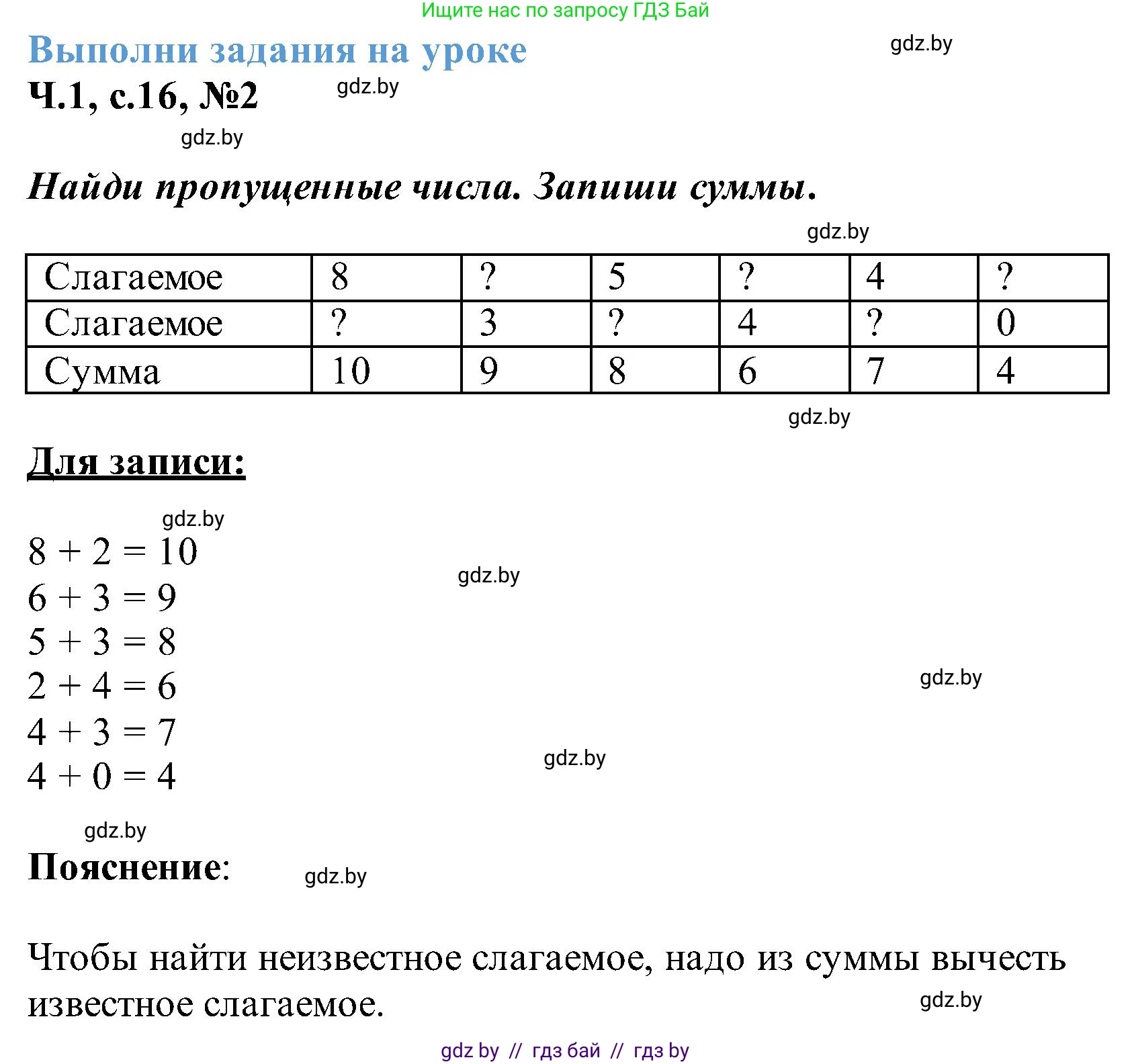Математика, 2 класс Учебник, авторы: Муравьева Галина Леонидовна, Урбан Мария Анатольевна, издательство Академия образования, Минск, 2025, сиреневого цвета, Часть 1, страница 16, номер 2, Решение 2025