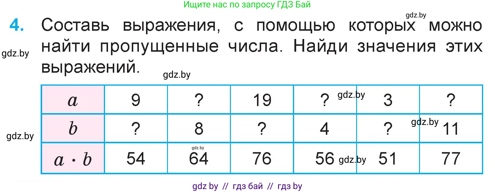 Математика, 3 класс Учебник, авторы: Муравьева Галина Леонидовна, Урбан Мария Анатольевна, издательство Национальный институт образования, Минск, 2021, оранжевого цвета, Часть 1, страница 134, номер 4, Условие