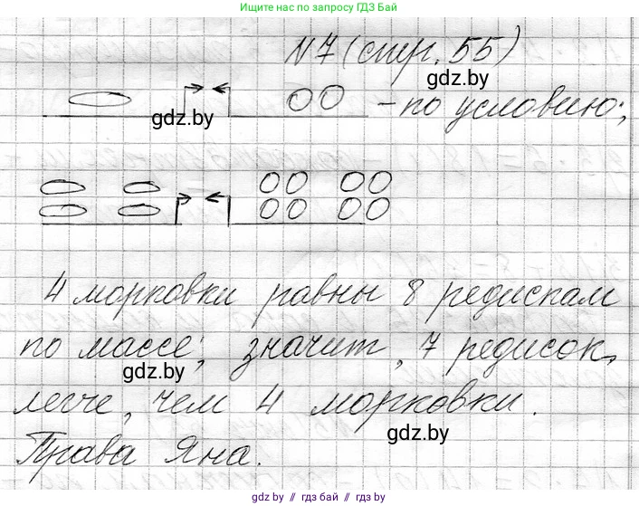 Математика, 3 класс Учебник, авторы: Муравьева Галина Леонидовна, Урбан Мария Анатольевна, издательство Национальный институт образования, Минск, 2021, оранжевого цвета, Часть 1, страница 55, номер 7, Решение 2