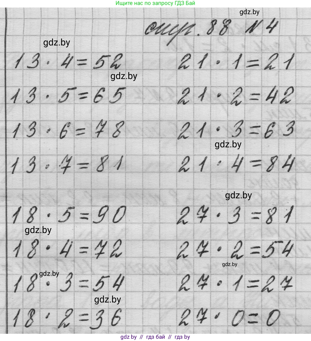 Математика, 3 класс Учебник, авторы: Муравьева Галина Леонидовна, Урбан Мария Анатольевна, издательство Национальный институт образования, Минск, 2021, оранжевого цвета, Часть 1, страница 88, номер 4, Решение 1