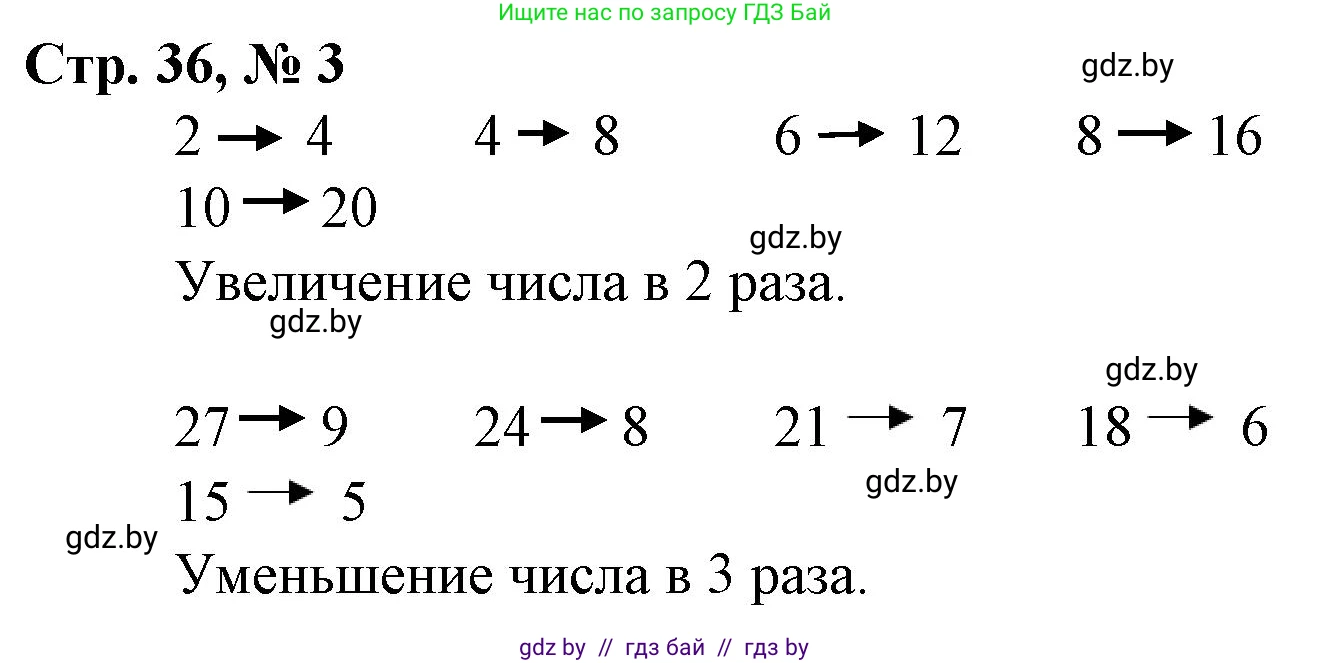 Математика, 3 класс Учебник, авторы: Муравьева Галина Леонидовна, Урбан Мария Анатольевна, издательство Национальный институт образования, Минск, 2021, оранжевого цвета, Часть 1, страница 36, номер 3, Решение 3