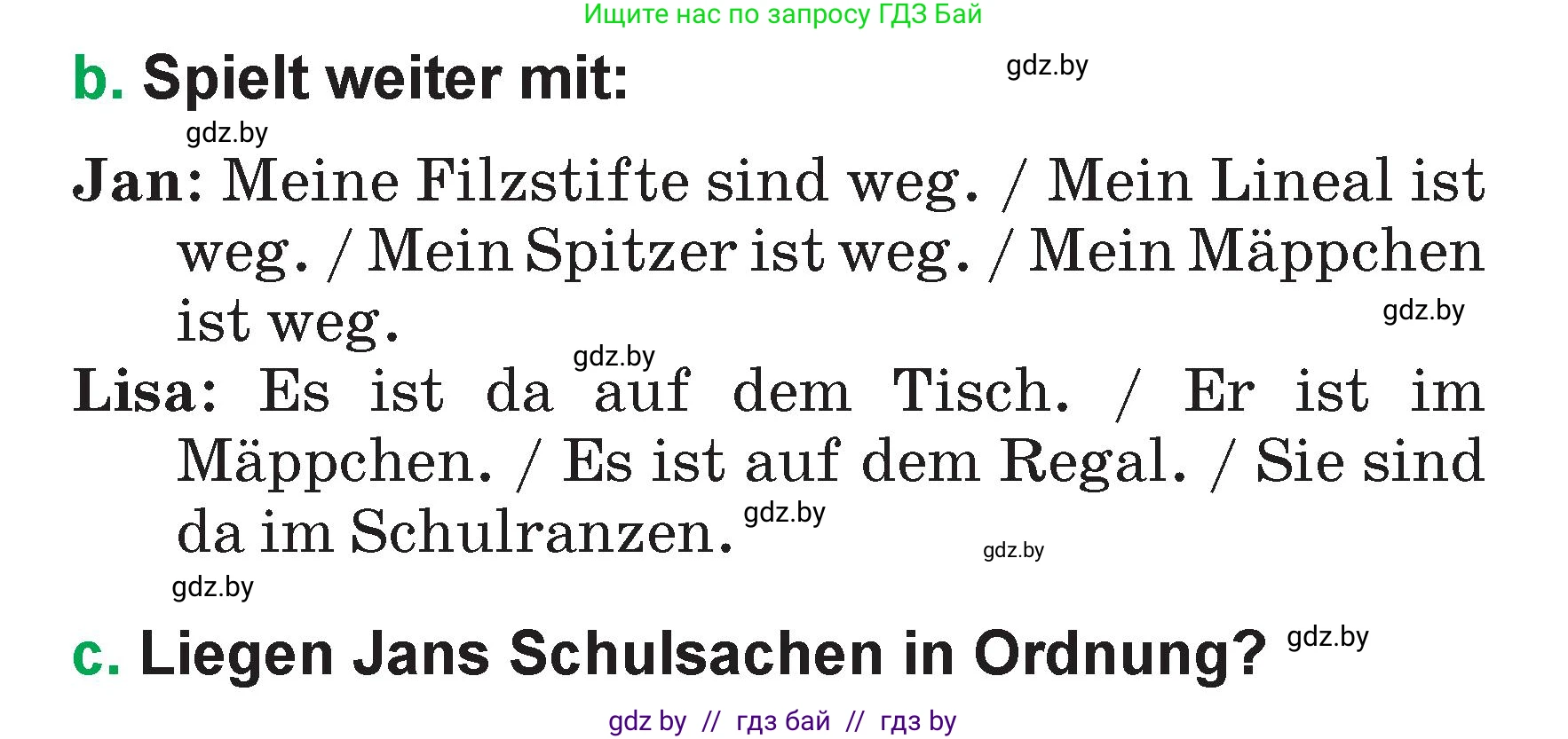 Немецкий язык (Deutsch), 3 класс Учебник (Schülerbuch), авторы: Будько Антонина Филипповна (Budjko Antonina), Урбанович Инна Ювинальевна (Urbanowitsch Ina), издательство Вышэйшая школа, Минск, 2018, бирюзового цвета, Часть 1, страница 119, номер 3, Условие (продолжение 2)
