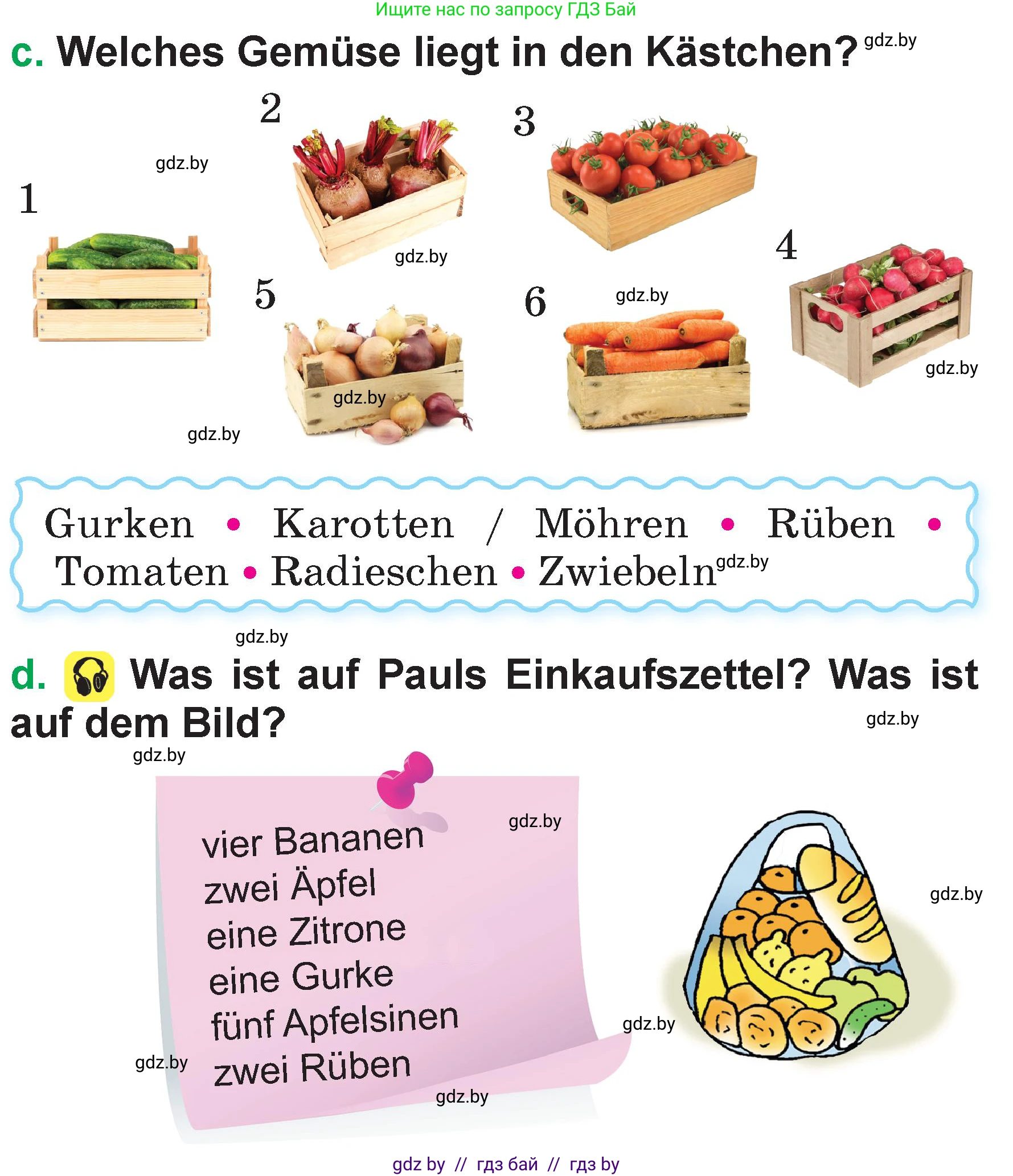 Немецкий язык (Deutsch), 3 класс Учебник (Schülerbuch), авторы: Будько Антонина Филипповна (Budjko Antonina), Урбанович Инна Ювинальевна (Urbanowitsch Ina), издательство Вышэйшая школа, Минск, 2018, бирюзового цвета, Часть 2, страница 11, номер 5, Условие (продолжение 2)