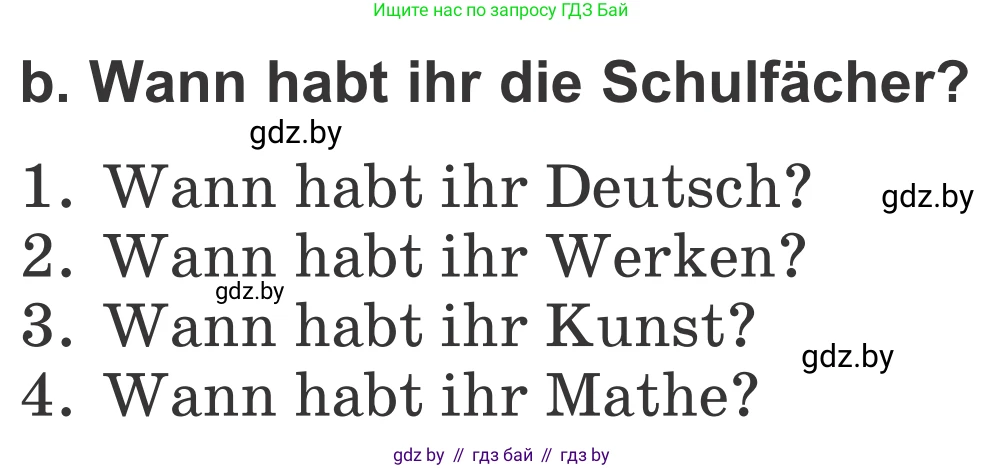 Немецкий язык (Deutsch), 4 класс Учебник (Schülerbuch), авторы: Будько Антонина Филипповна (Budjko Antonina), Урбанович Инна Ювинальевна (Urbanowitsch Ina), издательство Вышэйшая школа, Минск, 2019, жёлтого цвета, Часть 1, страница 43, номер 4b, Условие