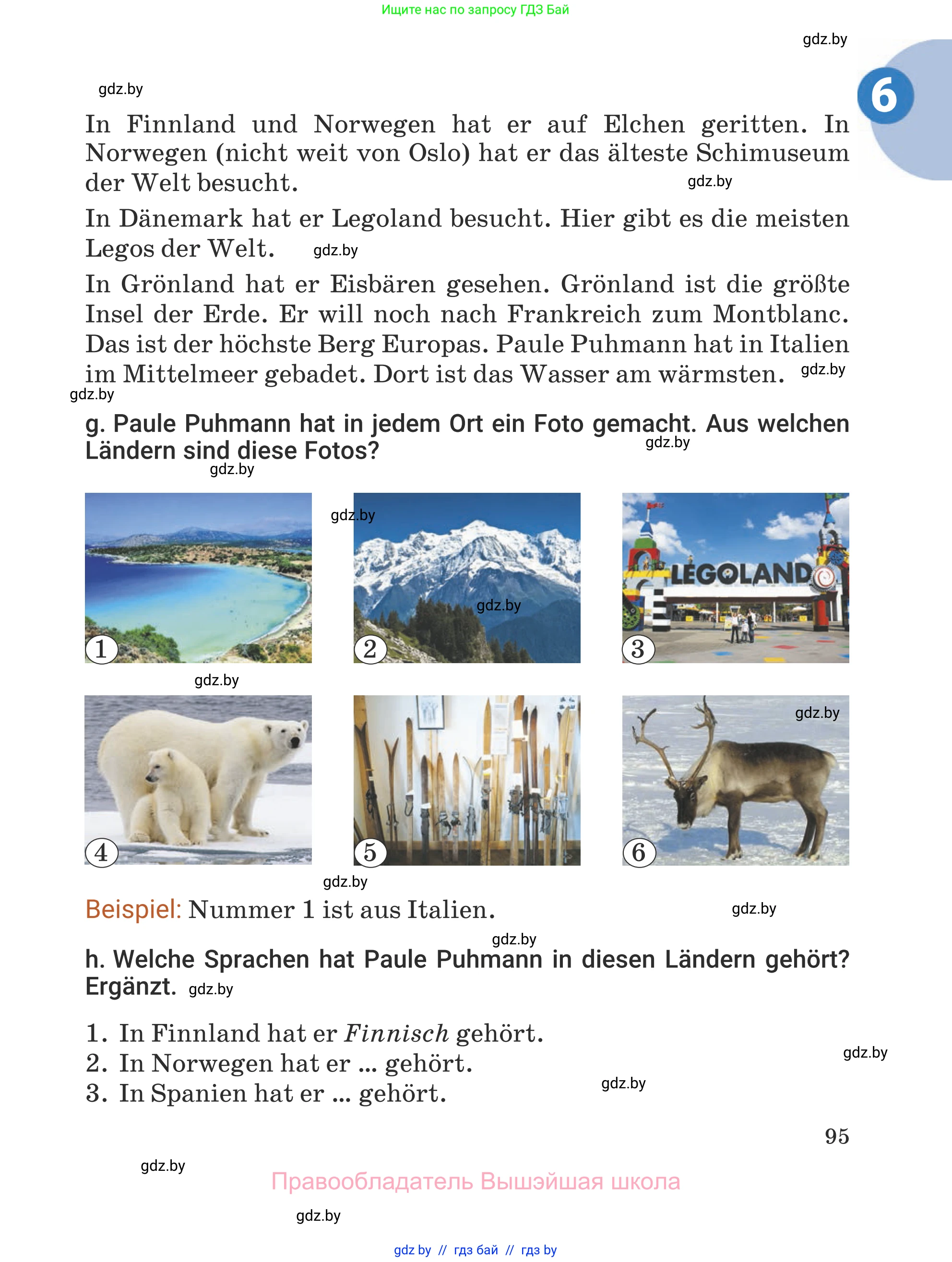 Немецкий язык (Deutsch), 5 класс Учебник (Schülerbuch), авторы: Будько Антонина Филипповна (Budjko Antonina), Урбанович Инна Ювинальевна (Urbanowitsch Ina), издательство Вышэйшая школа, Минск, 2020, жёлтого цвета, Часть 1, страница 95