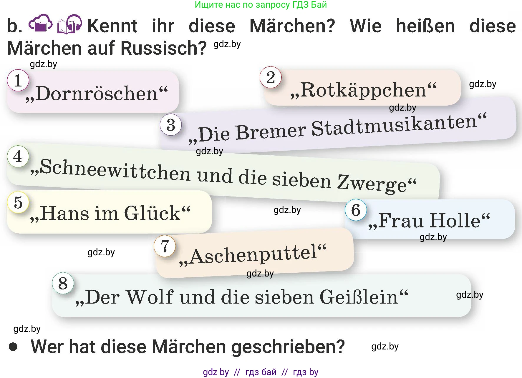 Немецкий язык (Deutsch), 6 класс Учебник (Schülerbuch), авторы: Будько Антонина Филипповна (Budjko Antonina), Урбанович Инна Ювинальевна (Urbanowitsch Ina), издательство Вышэйшая школа, Минск, 2020, бежевого цвета, страница 51, номер b, Условие