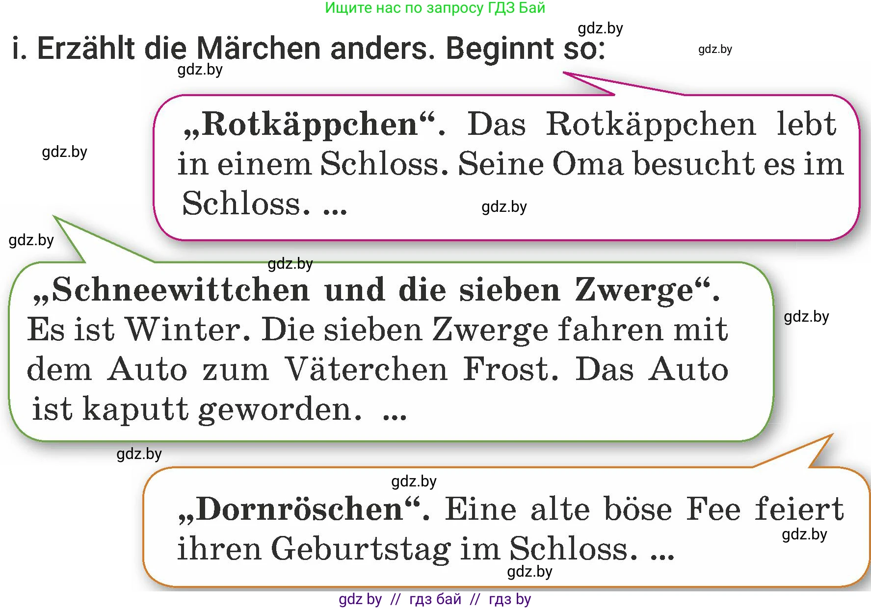 Немецкий язык (Deutsch), 6 класс Учебник (Schülerbuch), авторы: Будько Антонина Филипповна (Budjko Antonina), Урбанович Инна Ювинальевна (Urbanowitsch Ina), издательство Вышэйшая школа, Минск, 2020, бежевого цвета, страница 53, номер i, Условие
