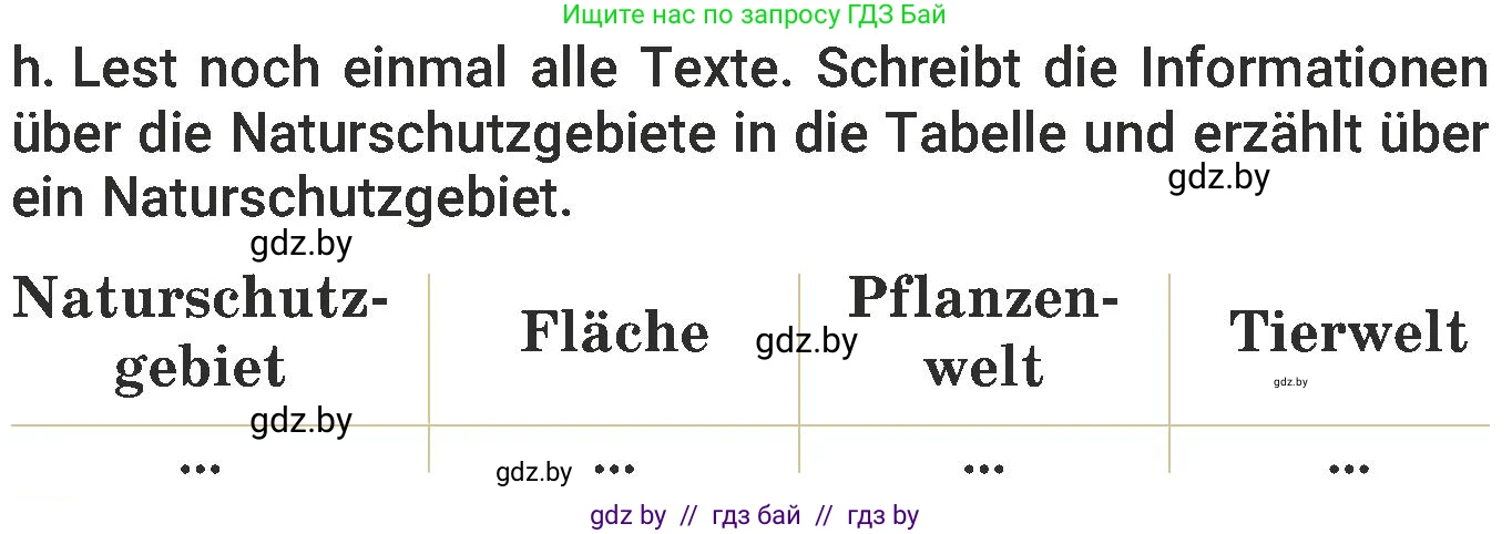 Немецкий язык (Deutsch), 6 класс Учебник (Schülerbuch), авторы: Будько Антонина Филипповна (Budjko Antonina), Урбанович Инна Ювинальевна (Urbanowitsch Ina), издательство Вышэйшая школа, Минск, 2020, бежевого цвета, страница 247, номер h, Условие