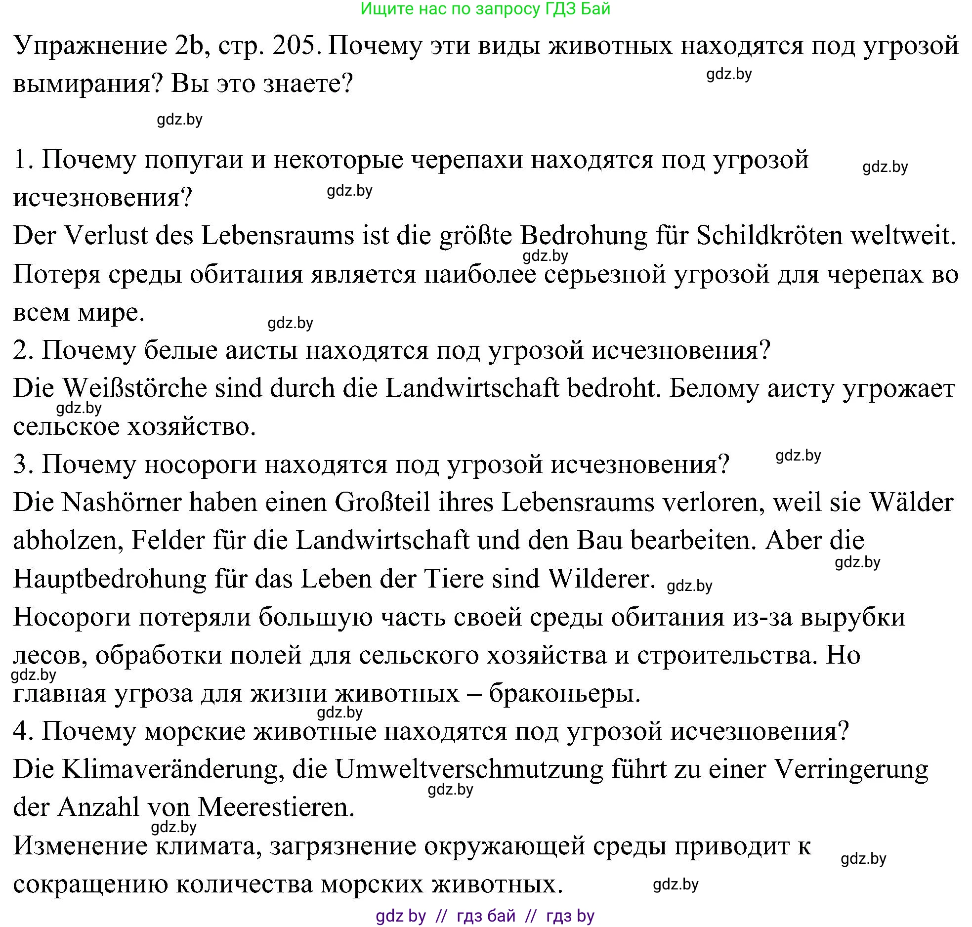 Немецкий язык (Deutsch), 6 класс Учебник (Schülerbuch), авторы: Будько Антонина Филипповна (Budjko Antonina), Урбанович Инна Ювинальевна (Urbanowitsch Ina), издательство Вышэйшая школа, Минск, 2020, бежевого цвета, страница 205, номер b, Решение