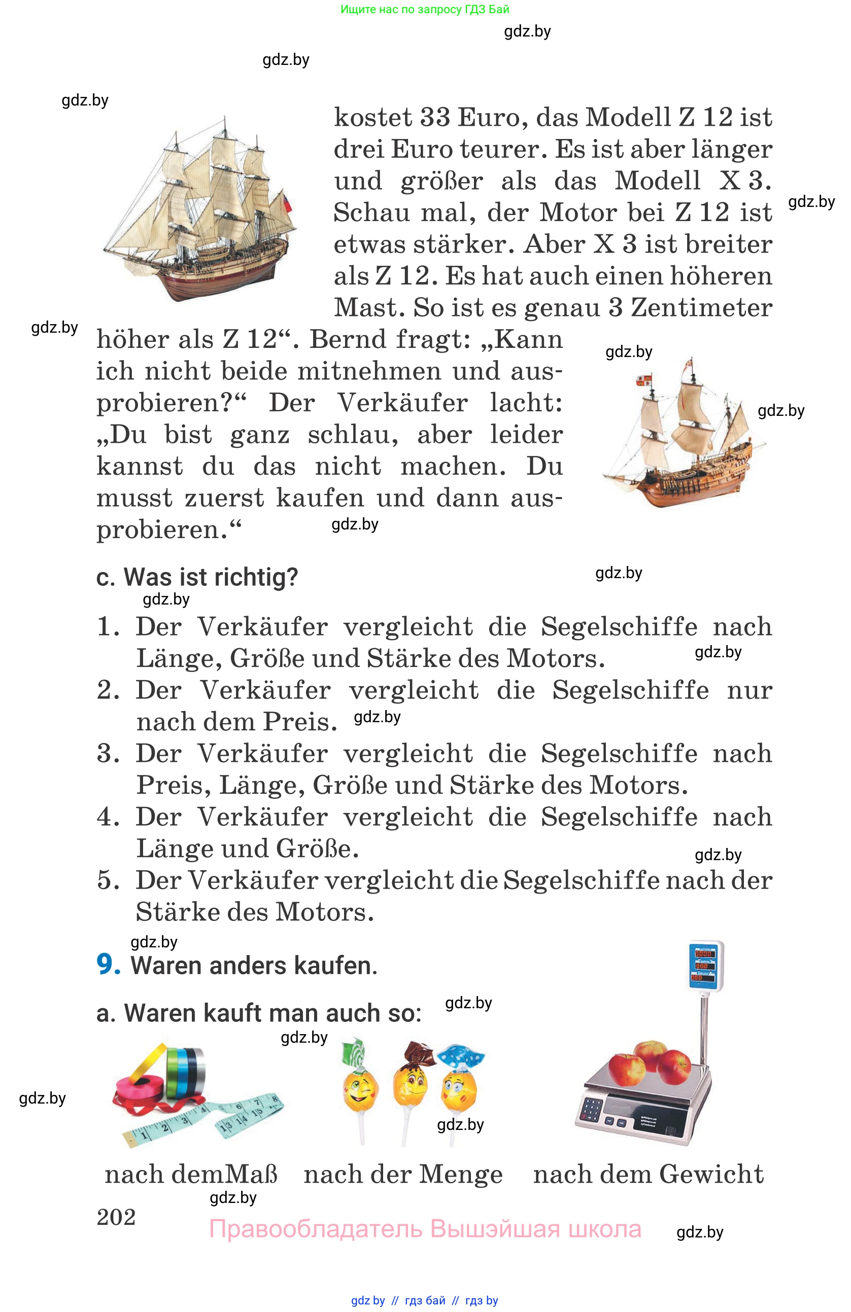 Немецкий язык (Deutsch), 7 класс Учебник (Schülerbuch), авторы: Будько Антонина Филипповна (Budjko Antonina), Урбанович Инна Ювинальевна (Urbanowitsch Ina), издательство Вышэйшая школа, Минск, 2021, страница 202