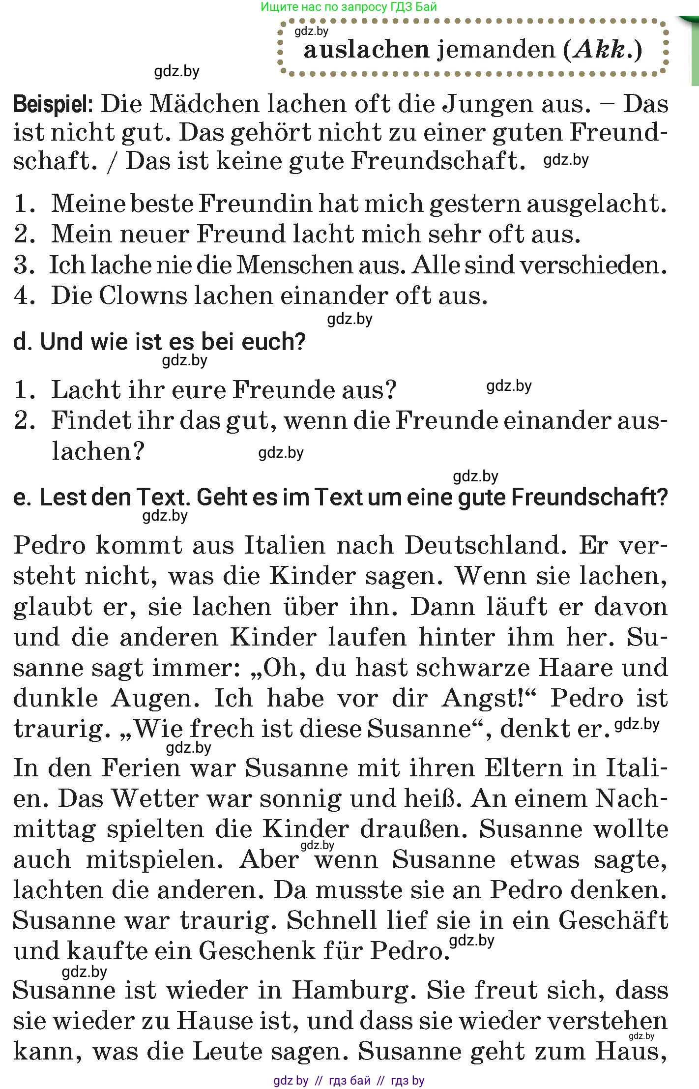 Немецкий язык (Deutsch), 7 класс Учебник (Schülerbuch), авторы: Будько Антонина Филипповна (Budjko Antonina), Урбанович Инна Ювинальевна (Urbanowitsch Ina), издательство Вышэйшая школа, Минск, 2021, страница 80, номер 6, Условие (продолжение 2)