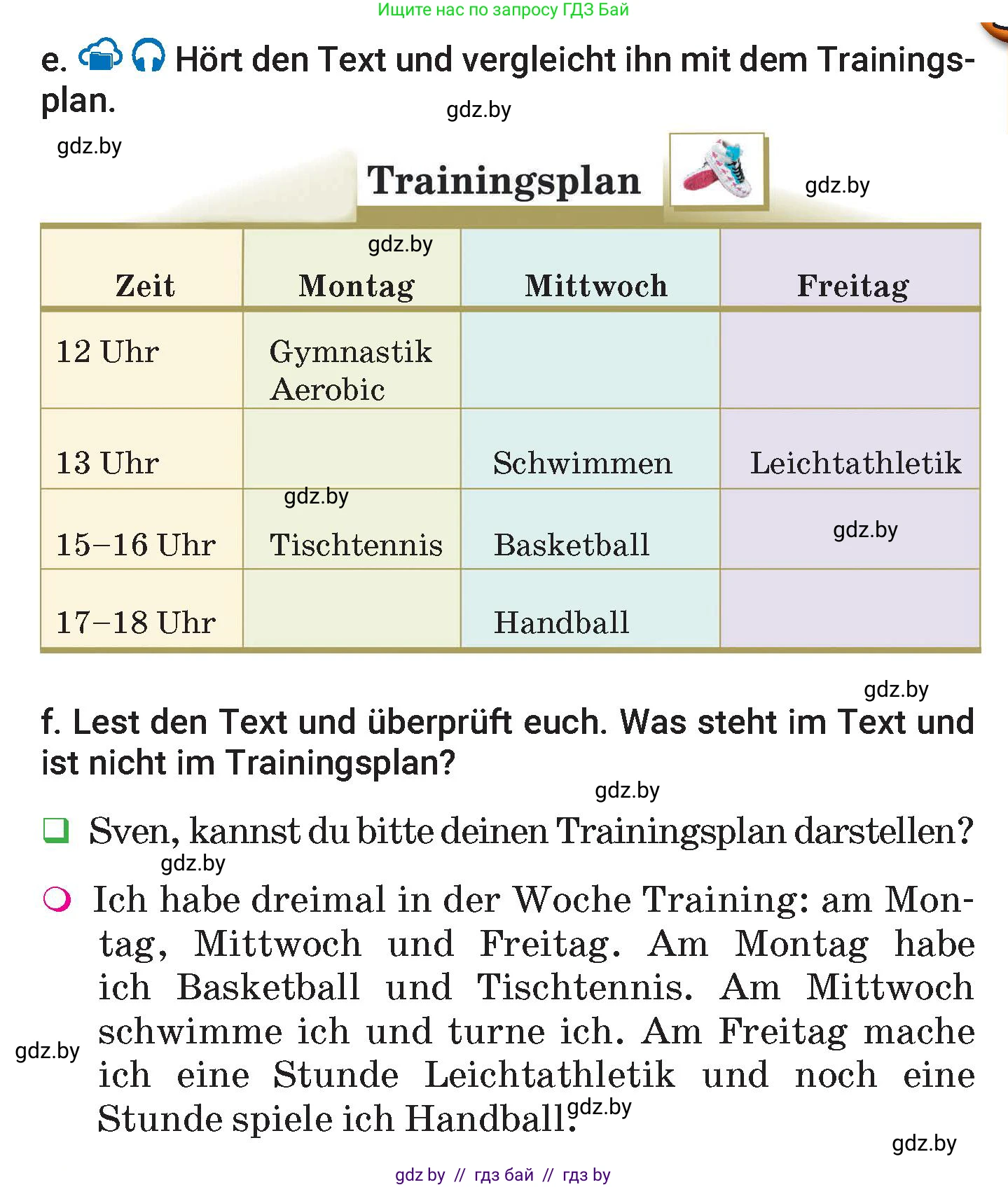 Немецкий язык (Deutsch), 7 класс Учебник (Schülerbuch), авторы: Будько Антонина Филипповна (Budjko Antonina), Урбанович Инна Ювинальевна (Urbanowitsch Ina), издательство Вышэйшая школа, Минск, 2021, страница 105, номер 3, Условие (продолжение 3)