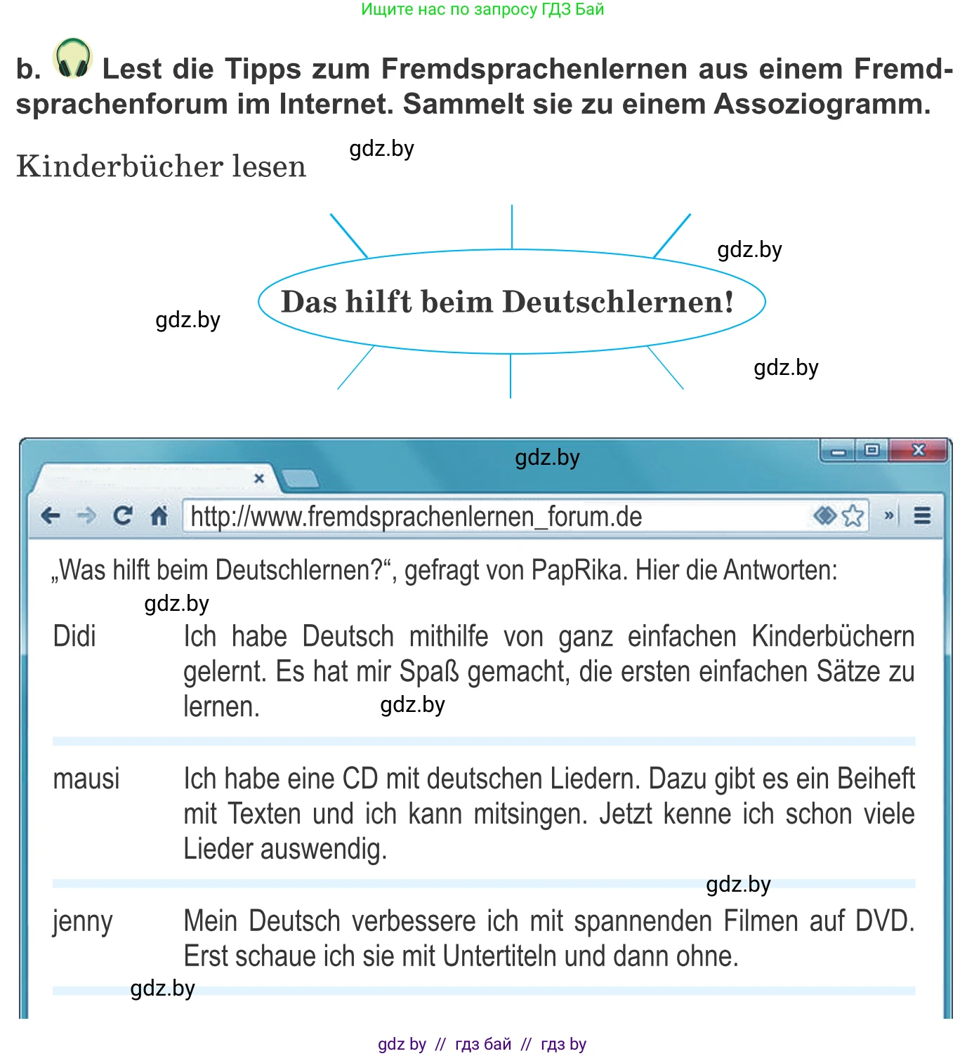 Немецкий язык (Deutsch), 9 класс Учебник (Schülerbuch), авторы: Будько Антонина Филипповна (Budjko Antonina), Урбанович Инна Ювинальевна (Urbanowitsch Ina), издательство Вышэйшая школа, Минск, 2018, серого цвета, страница 12, номер 4b, Условие