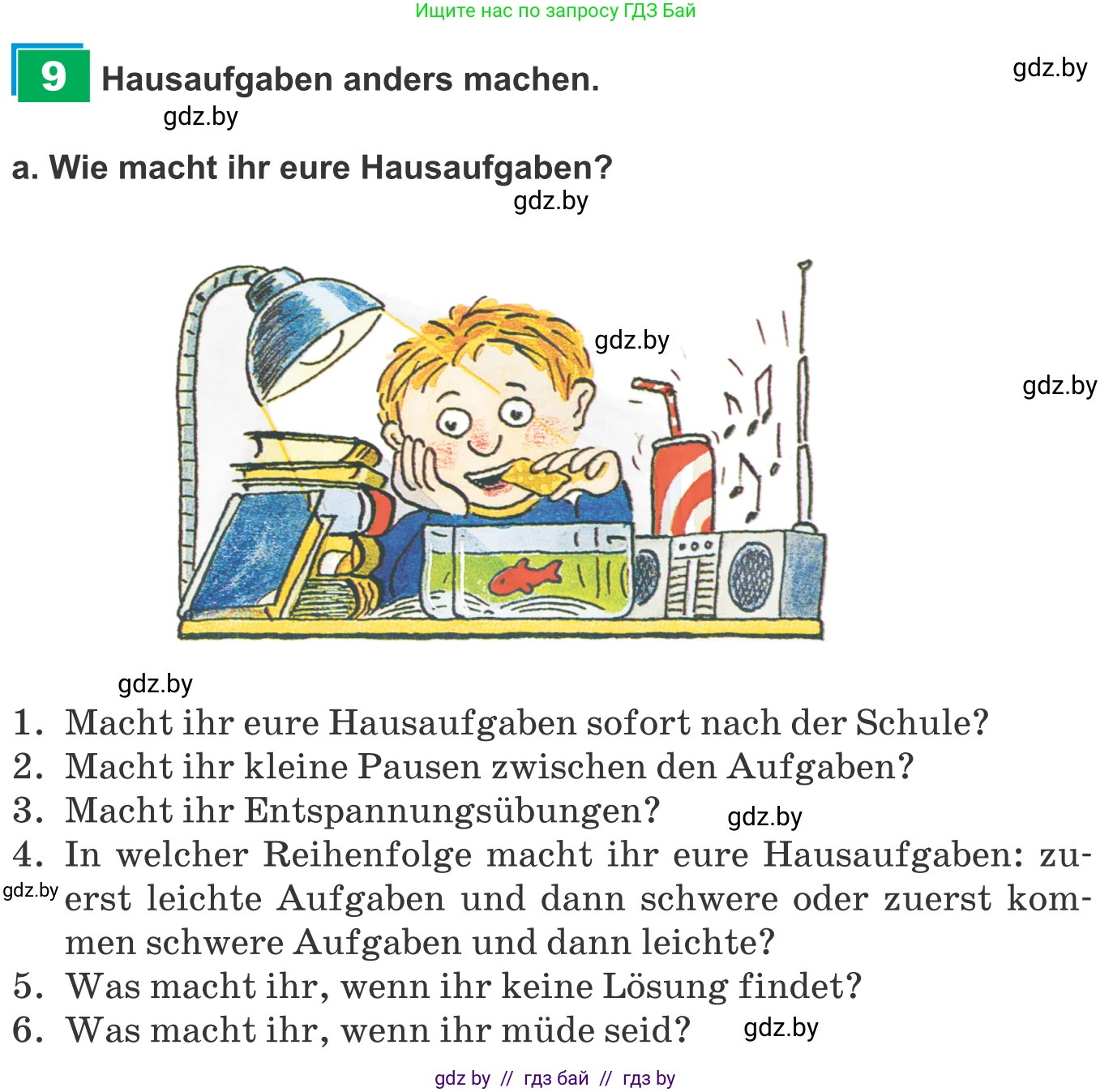 Немецкий язык (Deutsch), 9 класс Учебник (Schülerbuch), авторы: Будько Антонина Филипповна (Budjko Antonina), Урбанович Инна Ювинальевна (Urbanowitsch Ina), издательство Вышэйшая школа, Минск, 2018, серого цвета, страница 22, номер 9a, Условие