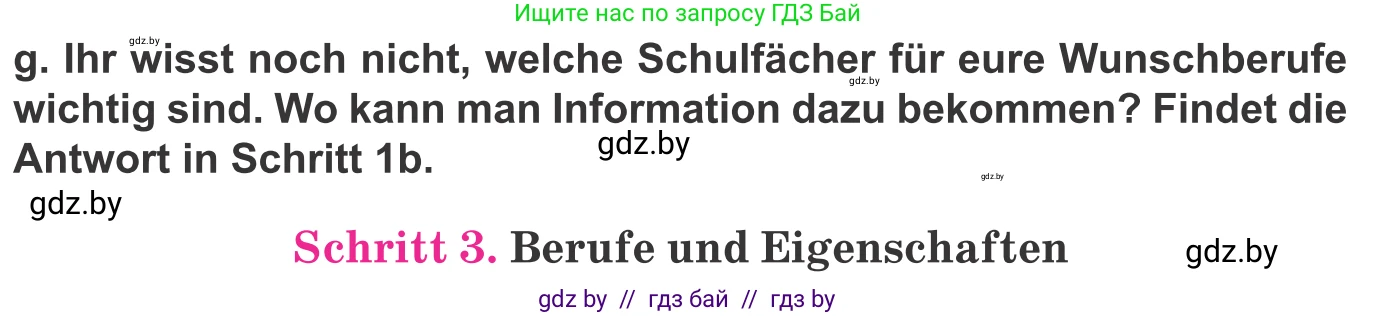 Немецкий язык (Deutsch), 9 класс Учебник (Schülerbuch), авторы: Будько Антонина Филипповна (Budjko Antonina), Урбанович Инна Ювинальевна (Urbanowitsch Ina), издательство Вышэйшая школа, Минск, 2018, серого цвета, страница 32, номер 3g, Условие