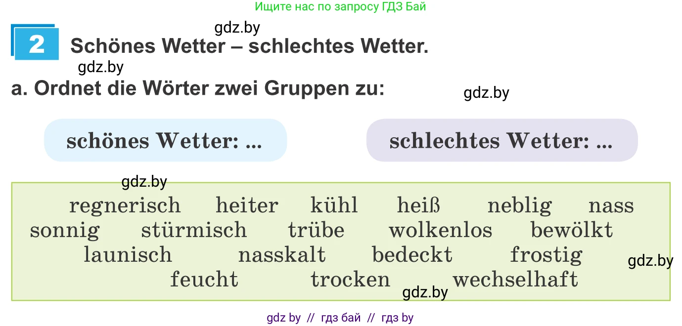Немецкий язык (Deutsch), 9 класс Учебник (Schülerbuch), авторы: Будько Антонина Филипповна (Budjko Antonina), Урбанович Инна Ювинальевна (Urbanowitsch Ina), издательство Вышэйшая школа, Минск, 2018, серого цвета, страница 216, номер 2a, Условие