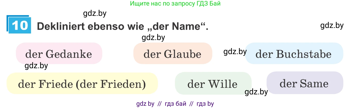 Немецкий язык (Deutsch), 9 класс Учебник (Schülerbuch), авторы: Будько Антонина Филипповна (Budjko Antonina), Урбанович Инна Ювинальевна (Urbanowitsch Ina), издательство Вышэйшая школа, Минск, 2018, серого цвета, страница 246, номер 10, Условие