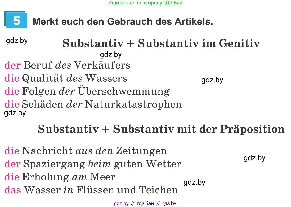 Немецкий язык (Deutsch), 9 класс Учебник (Schülerbuch), авторы: Будько Антонина Филипповна (Budjko Antonina), Урбанович Инна Ювинальевна (Urbanowitsch Ina), издательство Вышэйшая школа, Минск, 2018, серого цвета, страница 245, номер 5, Условие