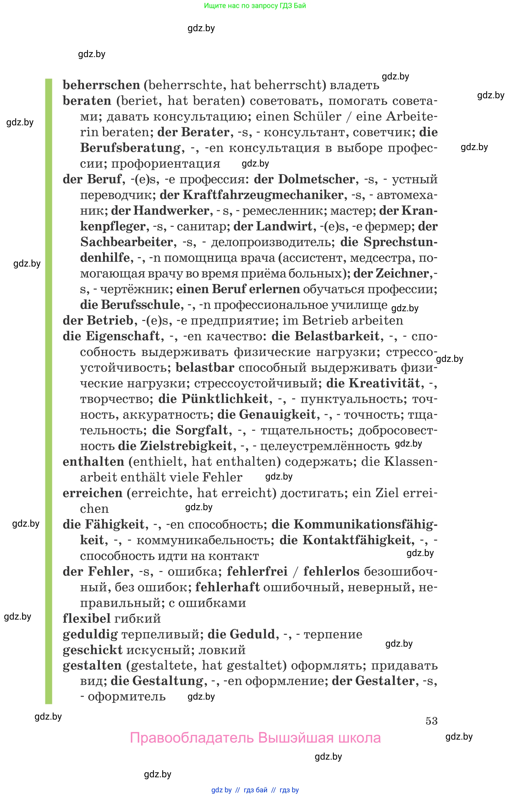 Немецкий язык (Deutsch), 9 класс Учебник (Schülerbuch), авторы: Будько Антонина Филипповна (Budjko Antonina), Урбанович Инна Ювинальевна (Urbanowitsch Ina), издательство Вышэйшая школа, Минск, 2018, серого цвета, страница 53