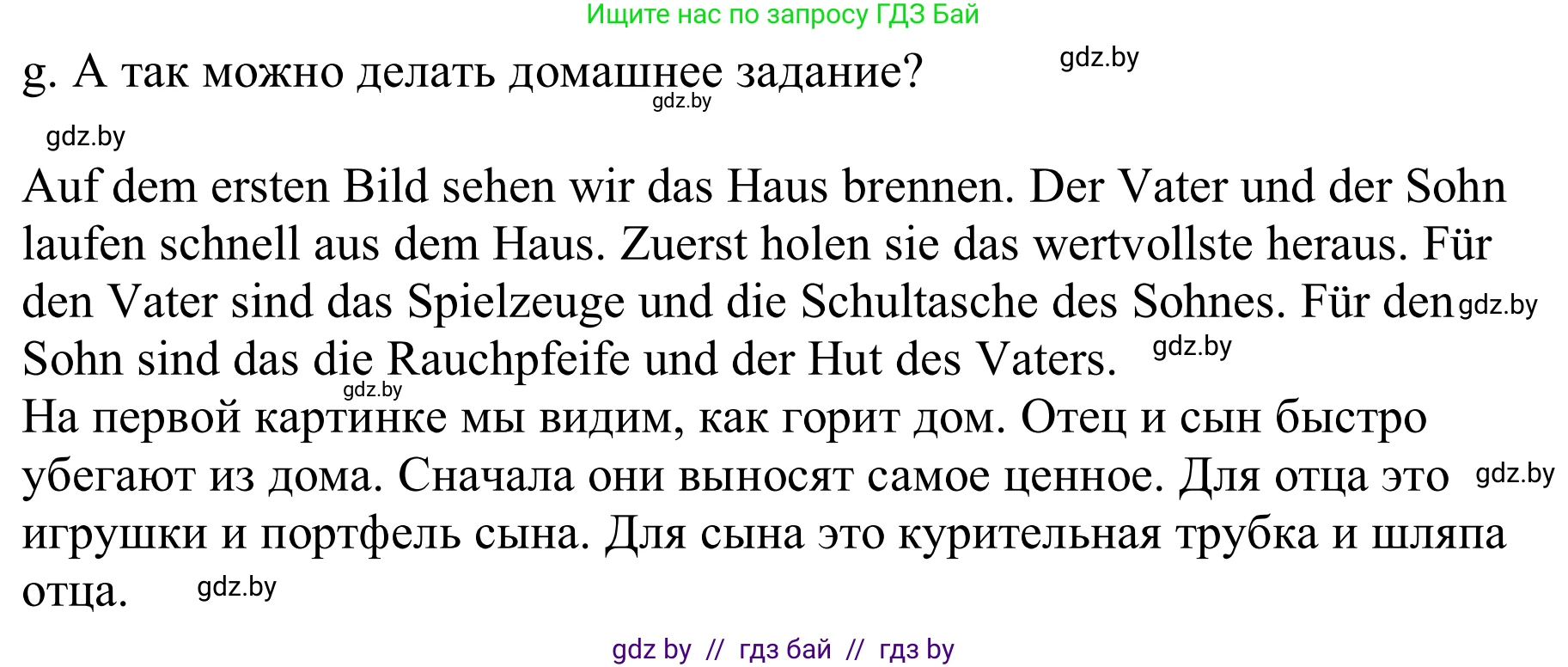 Немецкий язык (Deutsch), 9 класс Учебник (Schülerbuch), авторы: Будько Антонина Филипповна (Budjko Antonina), Урбанович Инна Ювинальевна (Urbanowitsch Ina), издательство Вышэйшая школа, Минск, 2018, серого цвета, страница 24, номер 9g, Решение