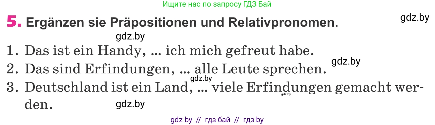 Немецкий язык (Deutsch), 10 класс Учебник (Schülerbuch), авторы: Будько Антонина Филипповна (Budjko Antonina), Урбанович Инна Ювинальевна (Urbanowitsch Ina), издательство Вышэйшая школа, Минск, 2018, оранжевого цвета, страница 304, номер 5, Условие