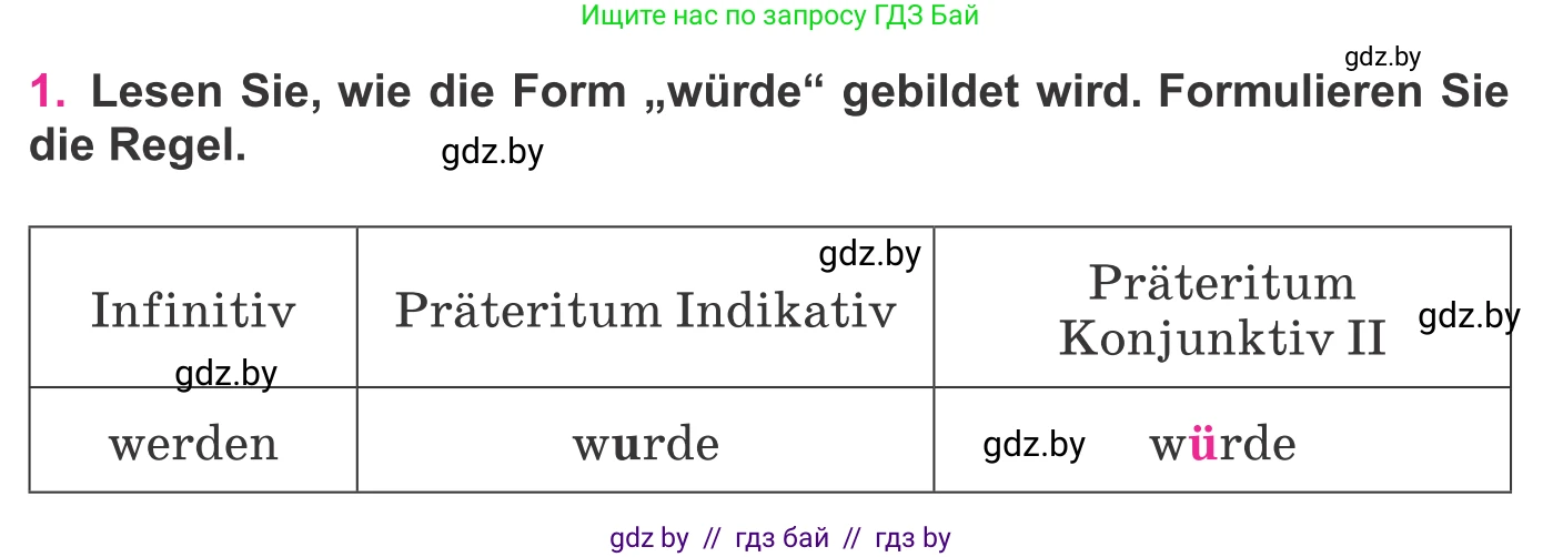 Немецкий язык (Deutsch), 11 класс Учебник (Schülerbuch), авторы: Будько Антонина Филипповна (Budjko Antonina), Урбанович Инна Ювинальевна (Urbanowitsch Ina), издательство Вышэйшая школа, Минск, 2019, бирюзового цвета, страница 313, номер 1, Условие