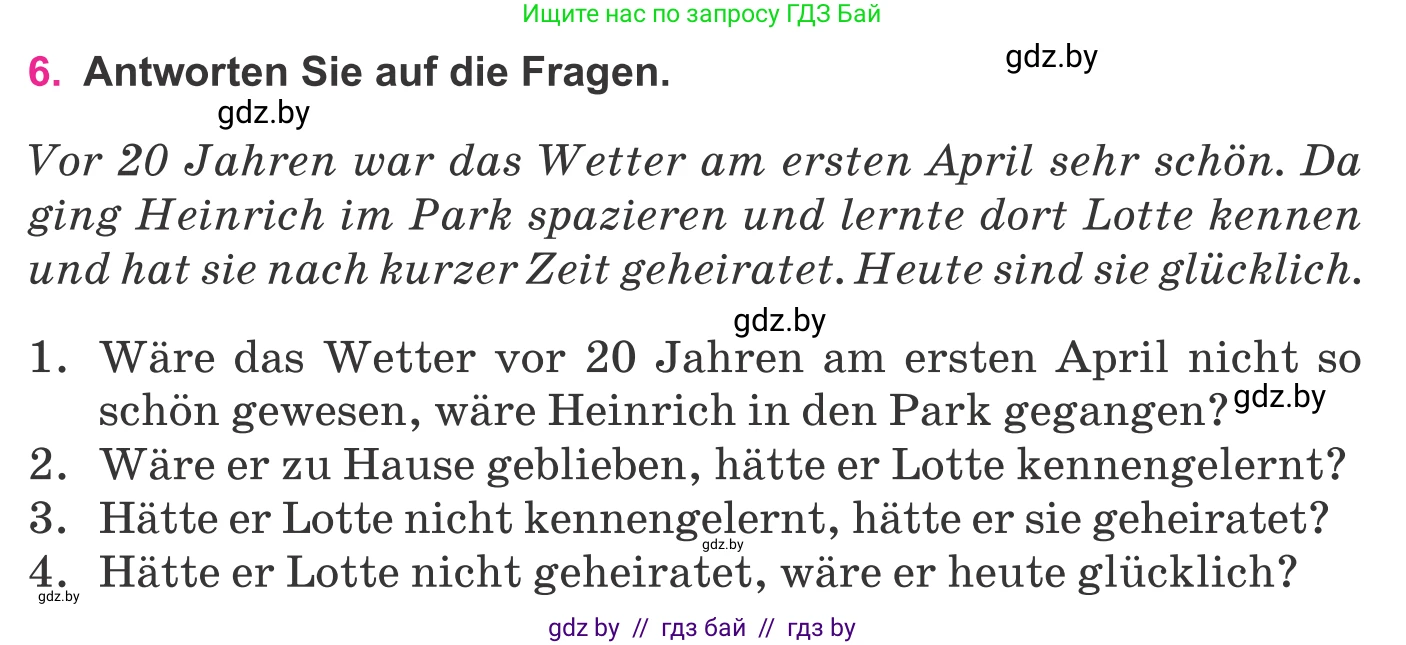 Немецкий язык (Deutsch), 11 класс Учебник (Schülerbuch), авторы: Будько Антонина Филипповна (Budjko Antonina), Урбанович Инна Ювинальевна (Urbanowitsch Ina), издательство Вышэйшая школа, Минск, 2019, бирюзового цвета, страница 323, номер 6, Условие