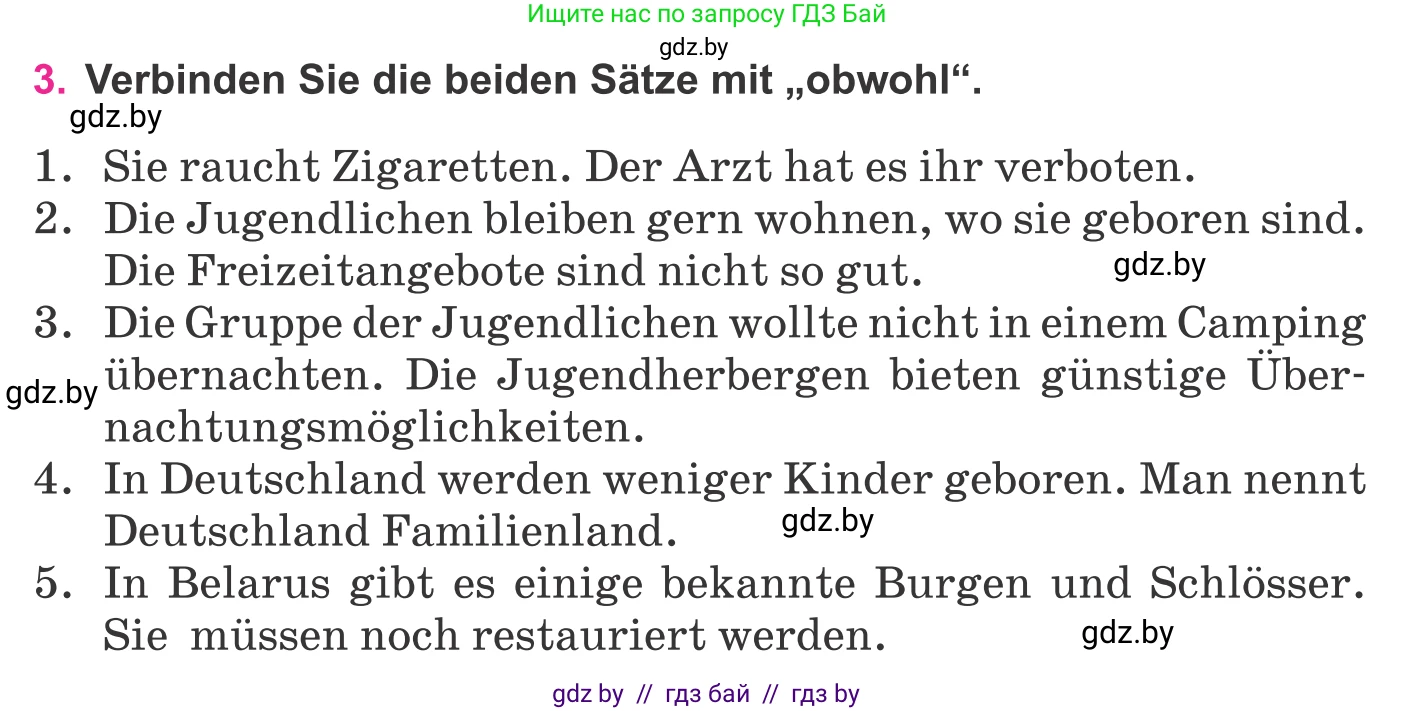 Немецкий язык (Deutsch), 11 класс Учебник (Schülerbuch), авторы: Будько Антонина Филипповна (Budjko Antonina), Урбанович Инна Ювинальевна (Urbanowitsch Ina), издательство Вышэйшая школа, Минск, 2019, бирюзового цвета, страница 325, номер 3, Условие