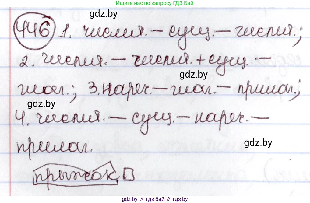Русский язык, 6 класс Учебник, авторы: Мурина Лариса Александровна, Игнатович Татьяна Владимировна, Жадейко Жанна Фёдоровна, издательство Национальный институт образования, Минск, 2020, страница 199, номер 446, Решение 2