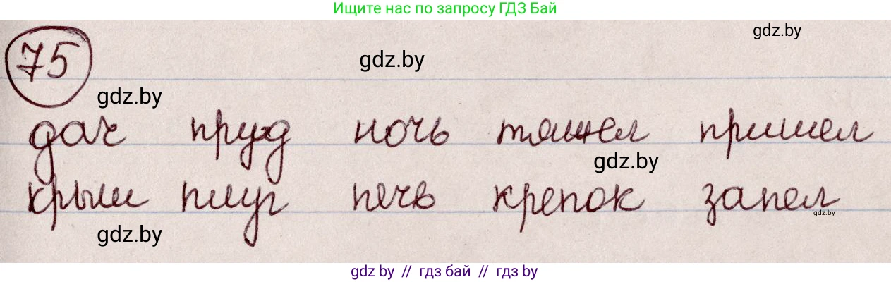 Русский язык, 6 класс Учебник, авторы: Мурина Лариса Александровна, Игнатович Татьяна Владимировна, Жадейко Жанна Фёдоровна, издательство Национальный институт образования, Минск, 2020, страница 42, номер 75, Решение 2
