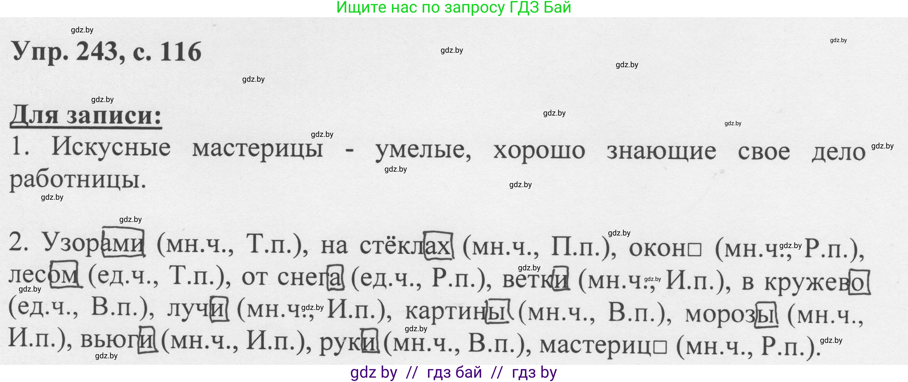 Русский язык, 6 класс Учебник, авторы: Мурина Лариса Александровна, Игнатович Татьяна Владимировна, Жадейко Жанна Фёдоровна, издательство Национальный институт образования, Минск, 2020, страница 116, номер 243, Решение 1