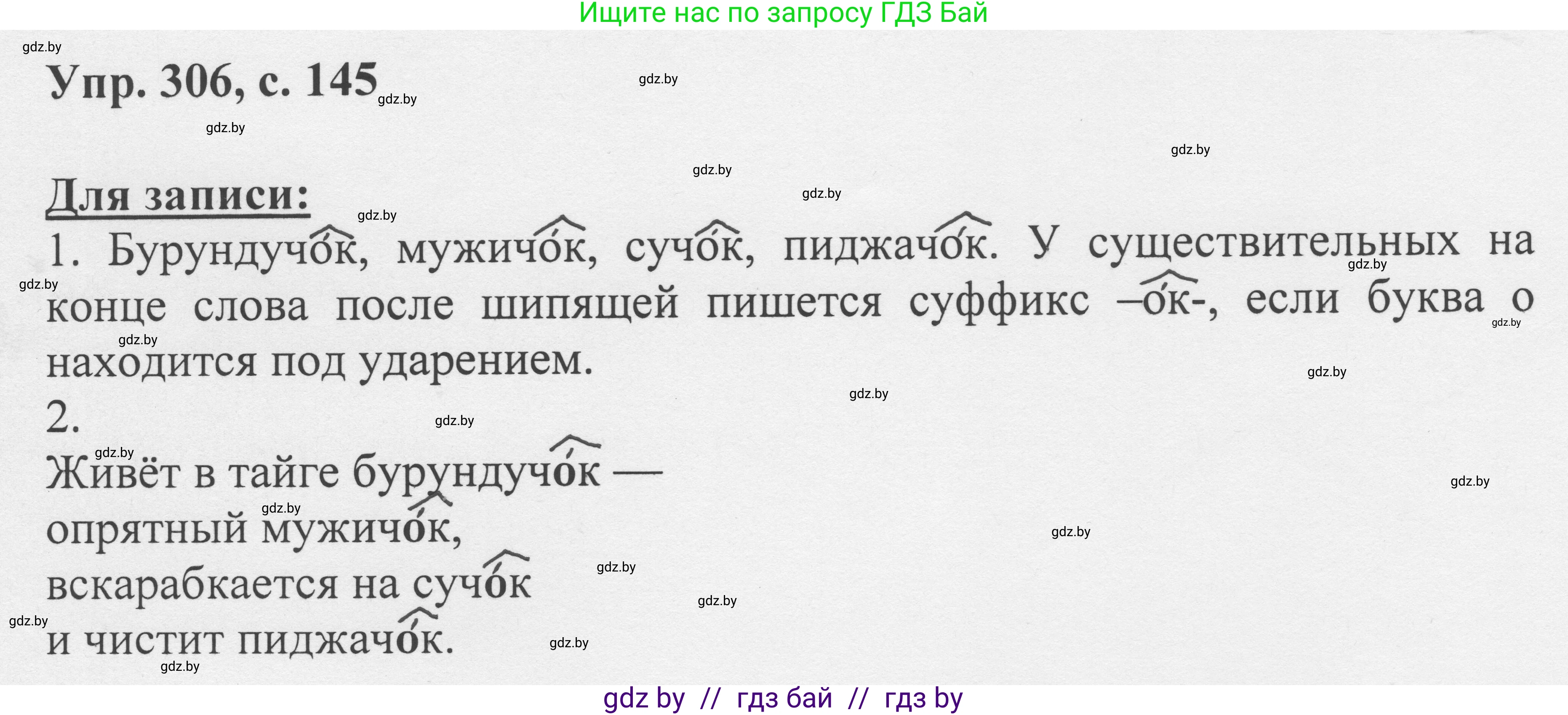 Русский язык, 6 класс Учебник, авторы: Мурина Лариса Александровна, Игнатович Татьяна Владимировна, Жадейко Жанна Фёдоровна, издательство Национальный институт образования, Минск, 2020, страница 145, номер 306, Решение 1