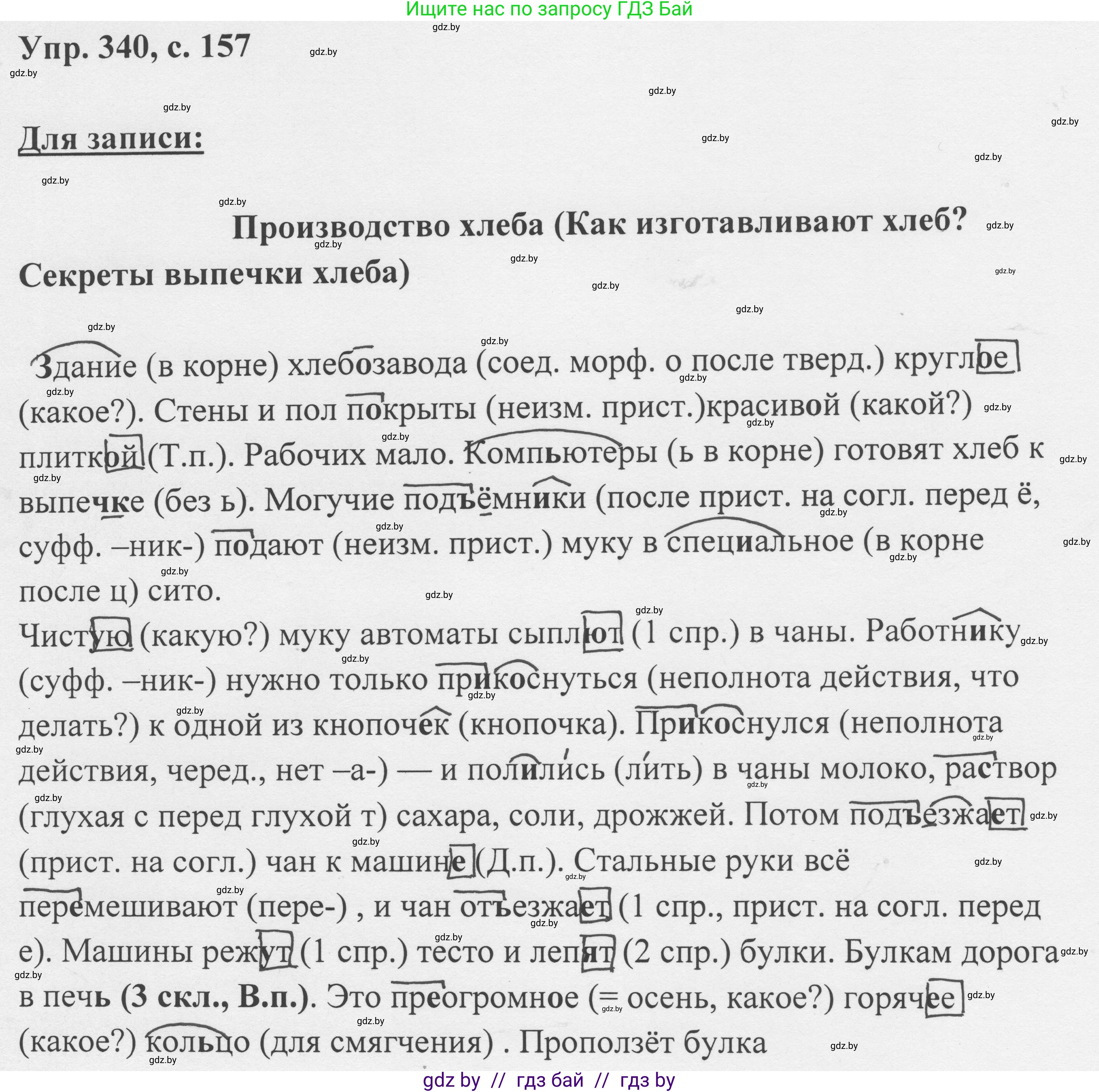 Русский язык, 6 класс Учебник, авторы: Мурина Лариса Александровна, Игнатович Татьяна Владимировна, Жадейко Жанна Фёдоровна, издательство Национальный институт образования, Минск, 2020, страница 157, номер 340, Решение 1