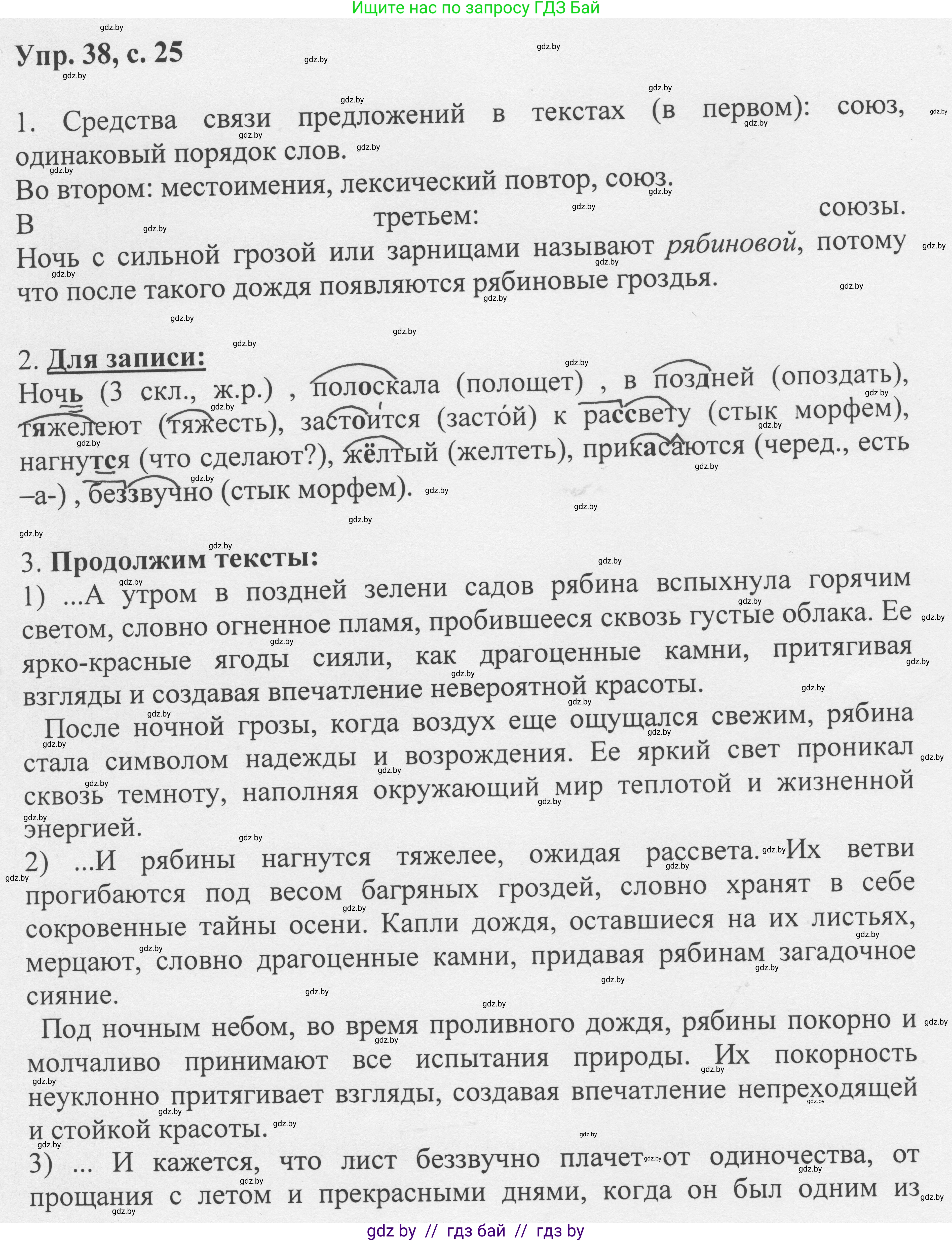 Русский язык, 6 класс Учебник, авторы: Мурина Лариса Александровна, Игнатович Татьяна Владимировна, Жадейко Жанна Фёдоровна, издательство Национальный институт образования, Минск, 2020, страница 25, номер 38, Решение 1