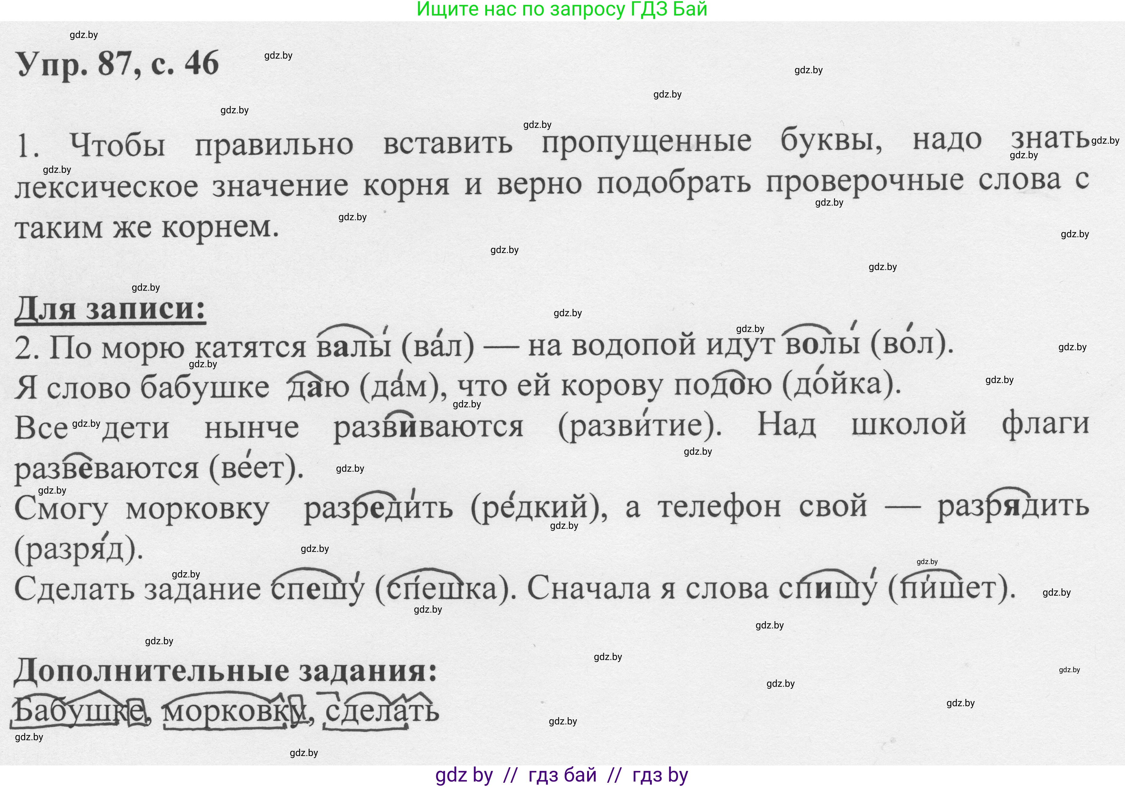 Русский язык, 6 класс Учебник, авторы: Мурина Лариса Александровна, Игнатович Татьяна Владимировна, Жадейко Жанна Фёдоровна, издательство Национальный институт образования, Минск, 2020, страница 46, номер 87, Решение 1