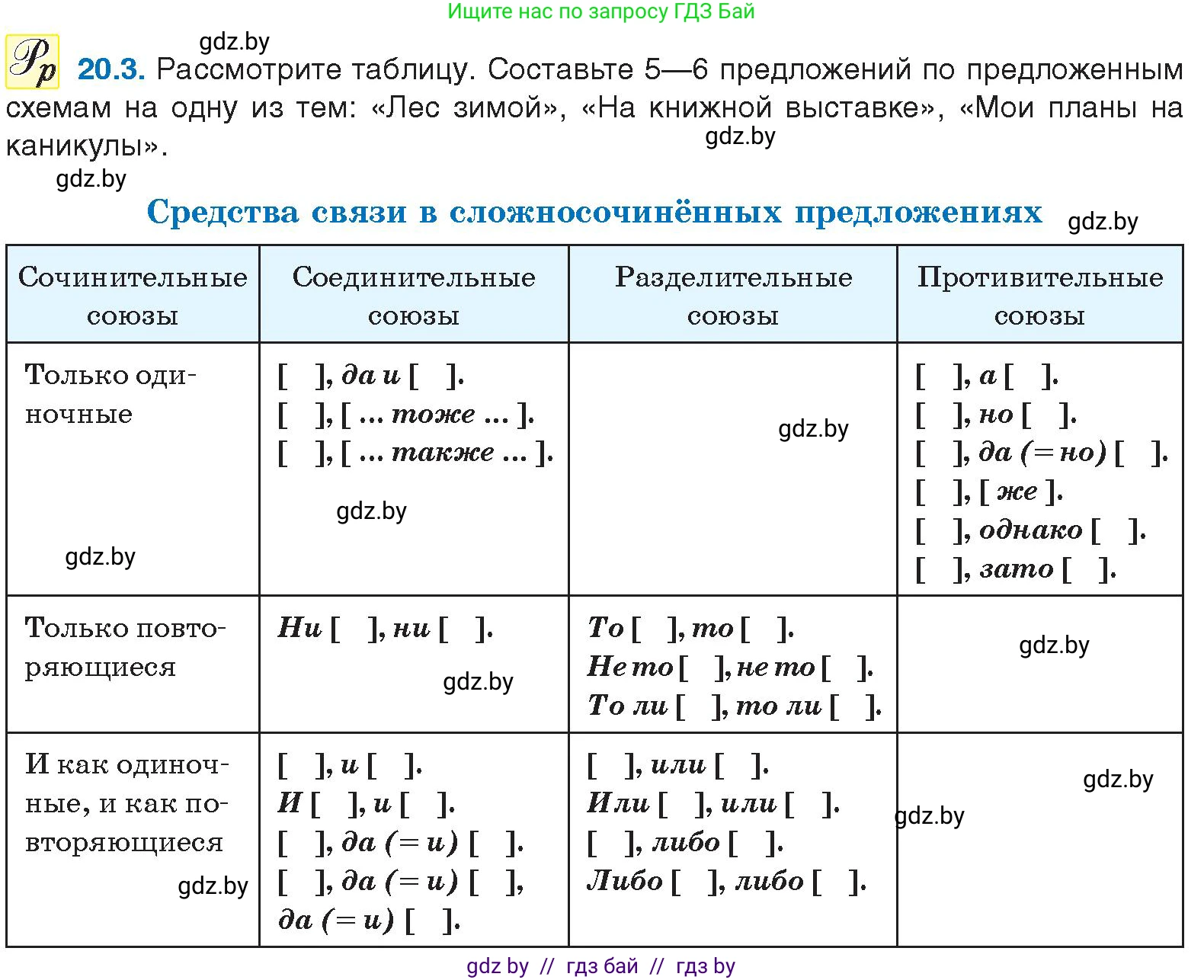 Русский язык, 11 класс Учебник, авторы: Долбик Елена Евгеньевна, Литвинко Франя Михайловна, Мурина Лариса Александровна, Шиманович Т В, Таяновская И В, Орловская О Я, издательство Национальный институт образования, Минск, 2021, страница 130, номер 20.3, Условие