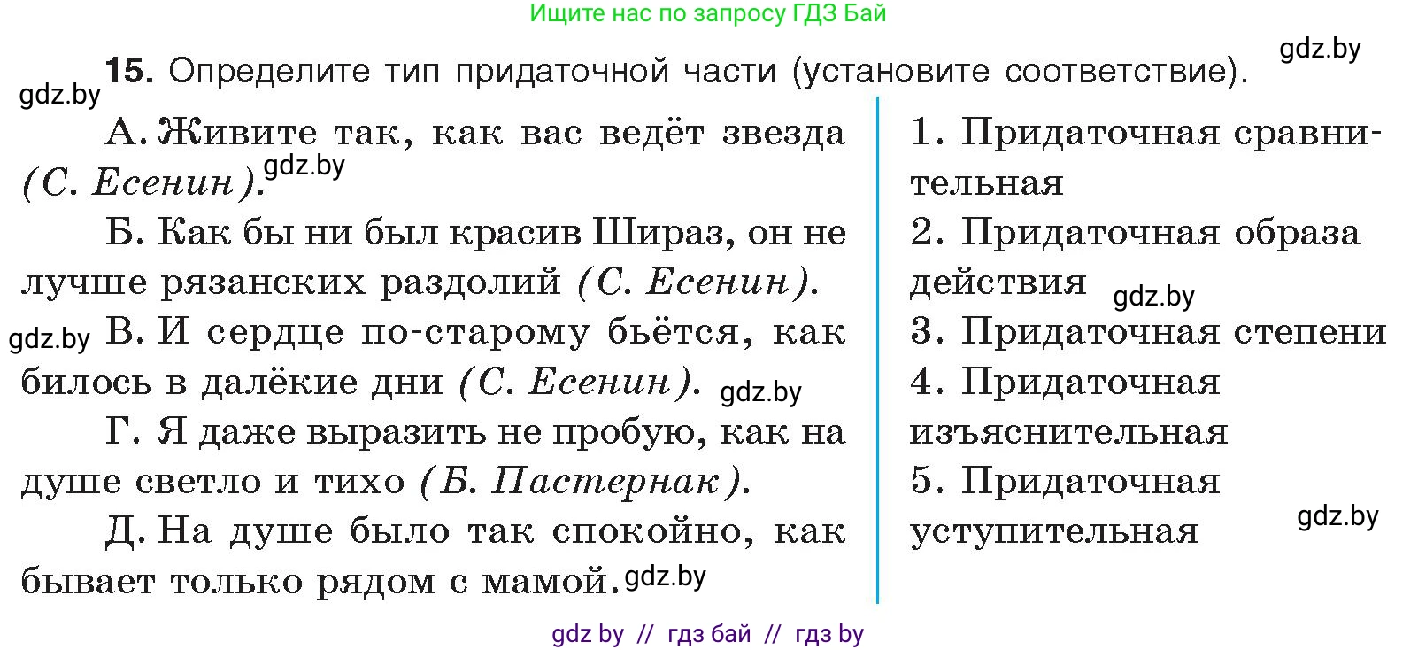 Русский язык, 11 класс Учебник, авторы: Долбик Елена Евгеньевна, Литвинко Франя Михайловна, Мурина Лариса Александровна, Шиманович Т В, Таяновская И В, Орловская О Я, издательство Национальный институт образования, Минск, 2021, страница 254, номер 15, Условие