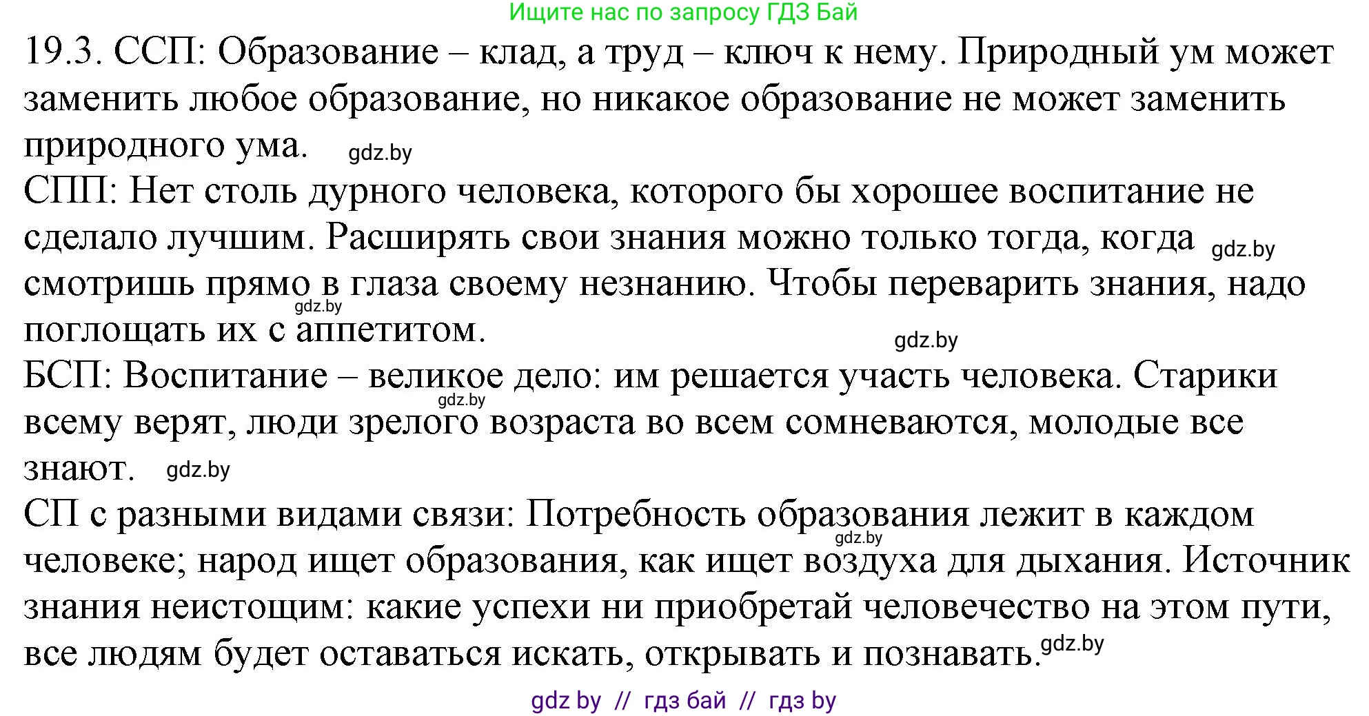 Русский язык, 11 класс Учебник, авторы: Долбик Елена Евгеньевна, Литвинко Франя Михайловна, Мурина Лариса Александровна, Шиманович Т В, Таяновская И В, Орловская О Я, издательство Национальный институт образования, Минск, 2021, страница 127, номер 19.3, Решение
