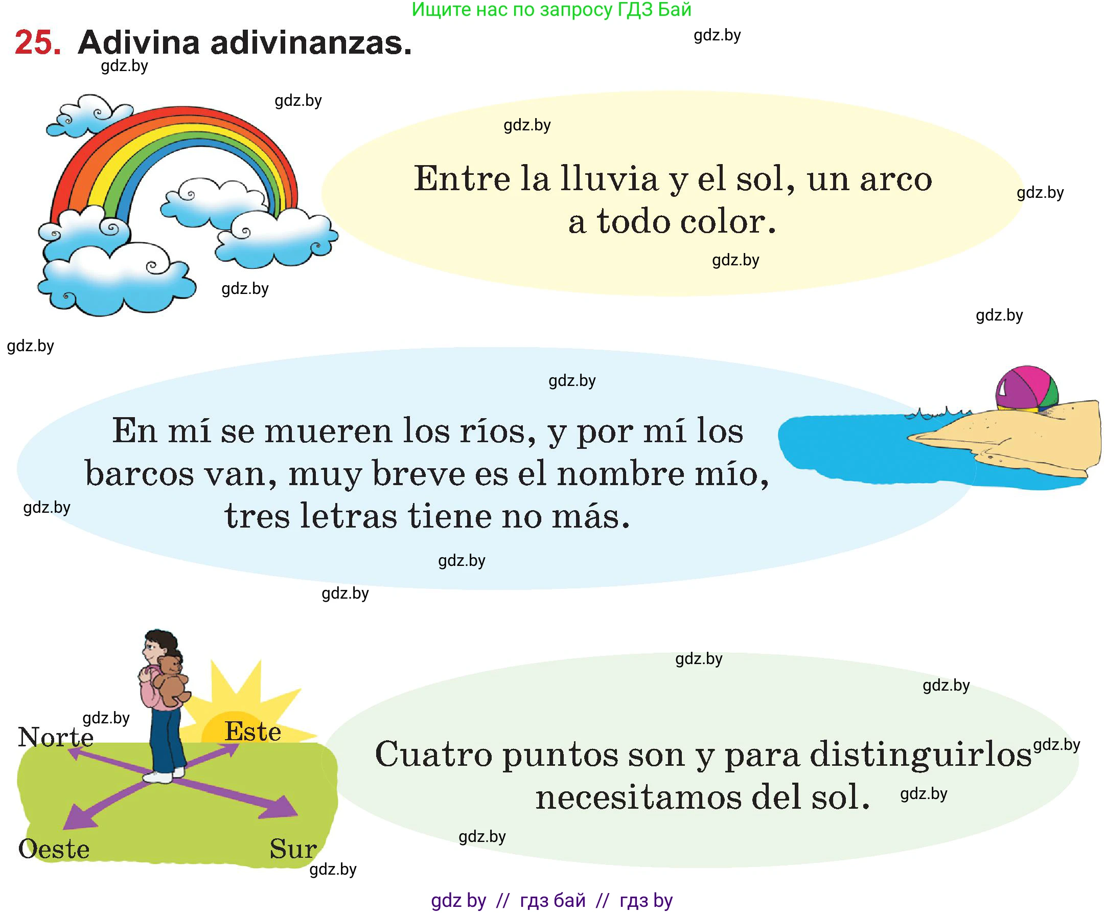 Испанский язык, 5 класс Учебник, авторы: Цыбулева Татьяна Эдуардовна, Пушкина Ольга Александровна, издательство Вышэйшая школа, Минск, 2017, оранжевого цвета, страница 31, номер 25, Условие