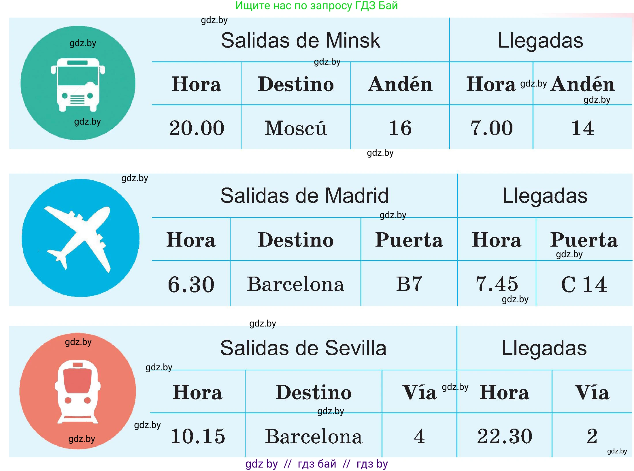Испанский язык, 5 класс Учебник, авторы: Цыбулева Татьяна Эдуардовна, Пушкина Ольга Александровна, издательство Вышэйшая школа, Минск, 2017, оранжевого цвета, страница 54, номер 10, Условие (продолжение 2)
