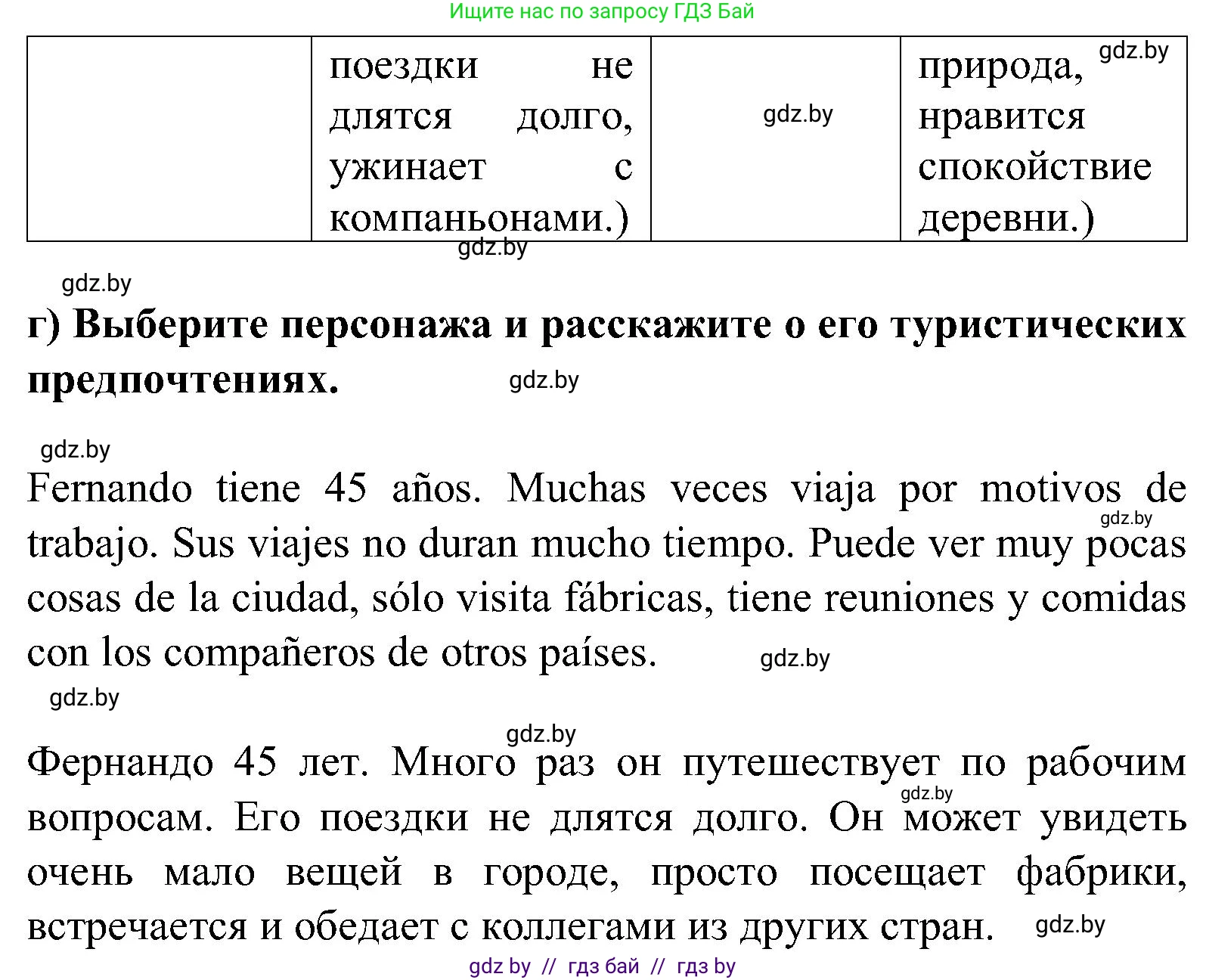 Испанский язык, 5 класс Учебник, авторы: Цыбулева Татьяна Эдуардовна, Пушкина Ольга Александровна, издательство Вышэйшая школа, Минск, 2017, оранжевого цвета, страница 57, номер 3, Решение (продолжение 3)