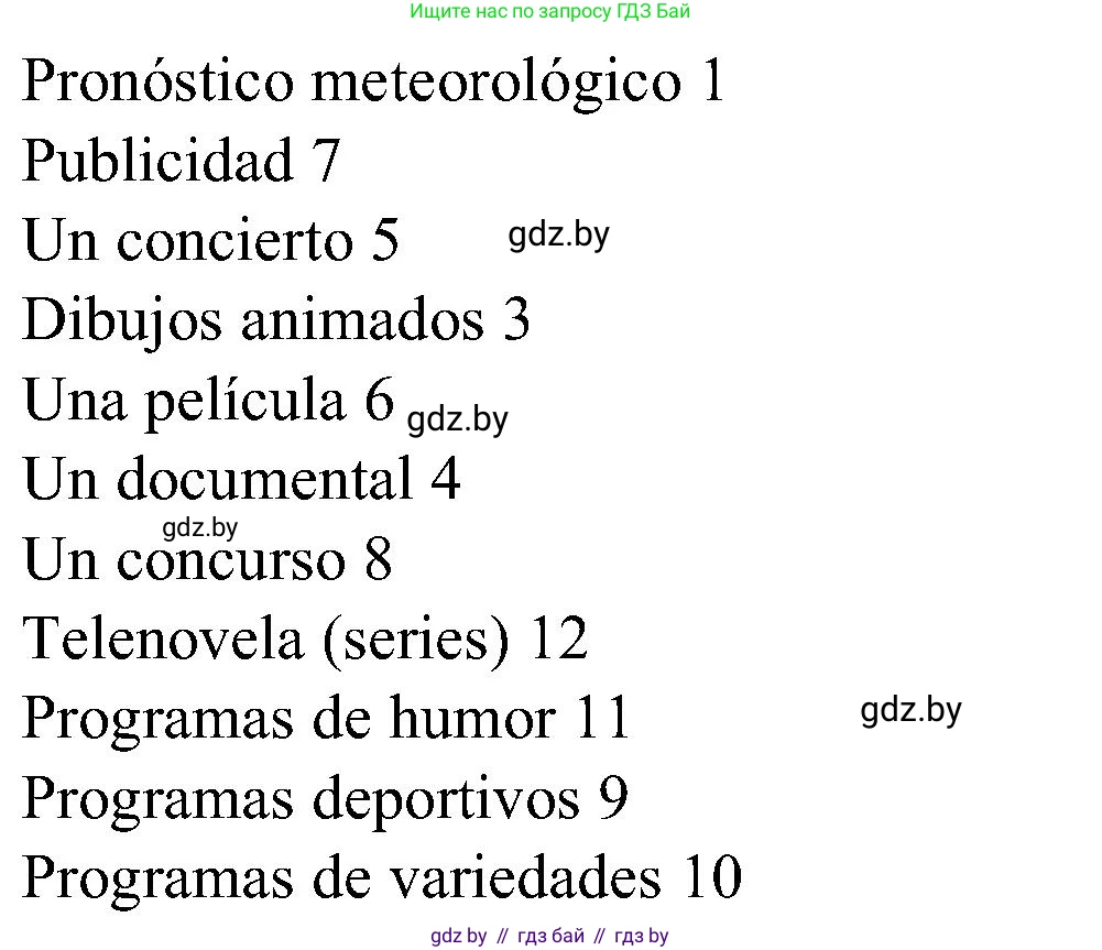 Испанский язык, 5 класс Учебник, авторы: Цыбулева Татьяна Эдуардовна, Пушкина Ольга Александровна, издательство Вышэйшая школа, Минск, 2017, оранжевого цвета, страница 63, номер 3, Решение (продолжение 2)