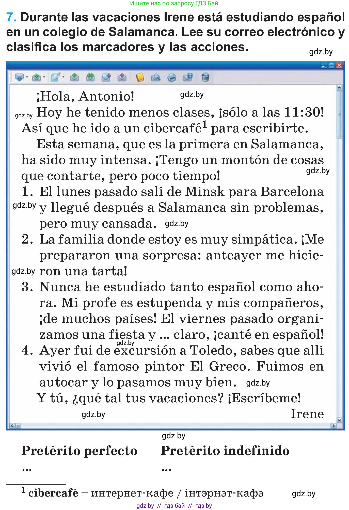 Испанский язык, 5 класс Учебник, автор: Гриневич Елена Карловна, издательство Вышэйшая школа, Минск, 2015, оранжевого цвета, Часть 1, страница 88, номер 7, Условие