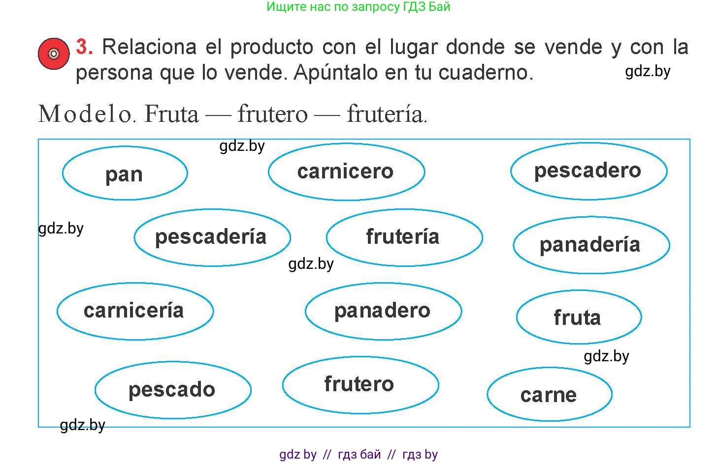 Испанский язык, 6 класс Учебник, авторы: Цыбулева Татьяна Эдуардовна, Пушкина Ольга Александровна, издательство Издательский центр БГУ, Минск, 2018, Часть 2, страница 5, номер 3, Условие