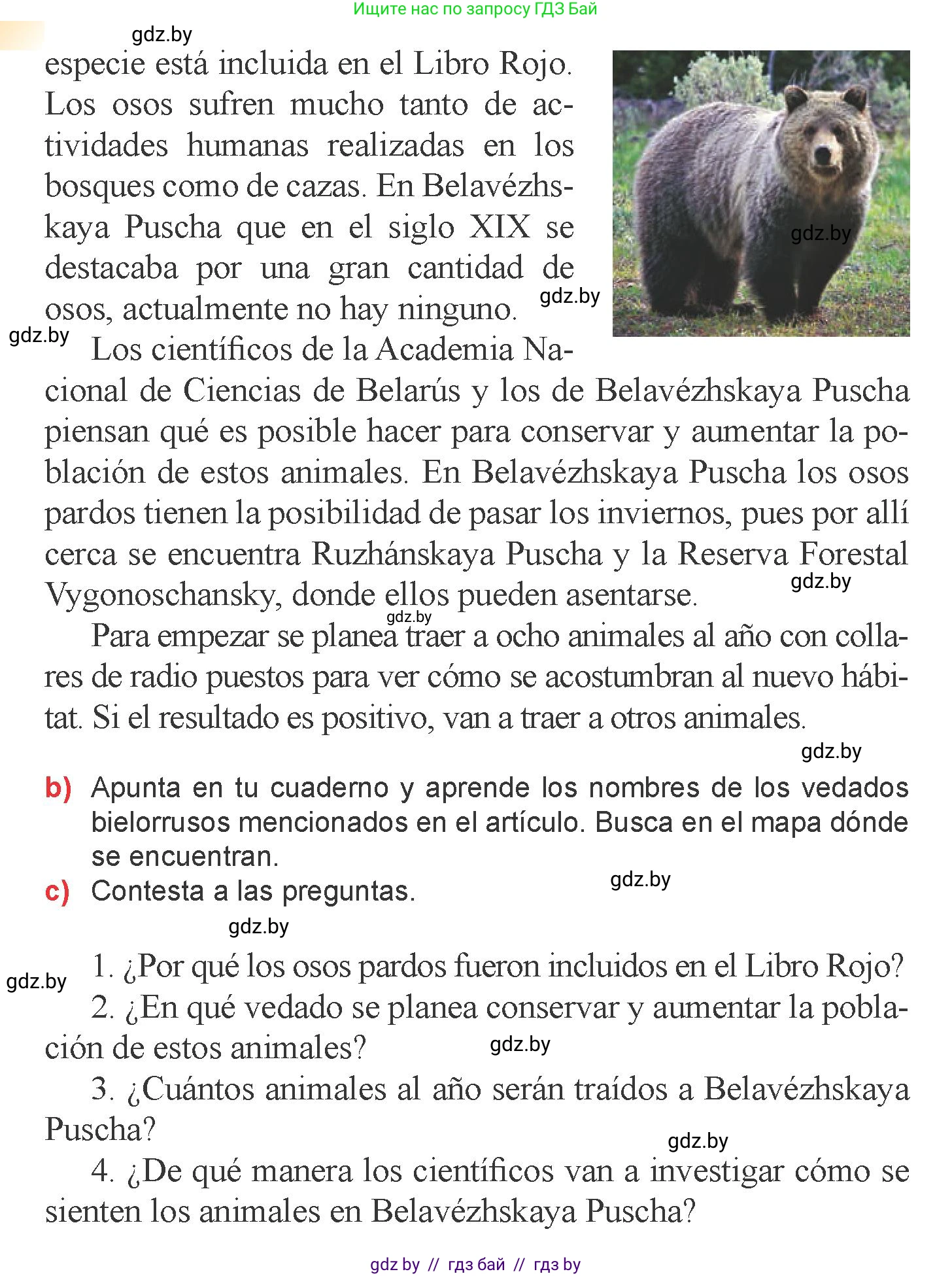 Испанский язык, 6 класс Учебник, авторы: Цыбулева Татьяна Эдуардовна, Пушкина Ольга Александровна, издательство Издательский центр БГУ, Минск, 2018, Часть 2, страница 127, номер 5, Условие (продолжение 2)