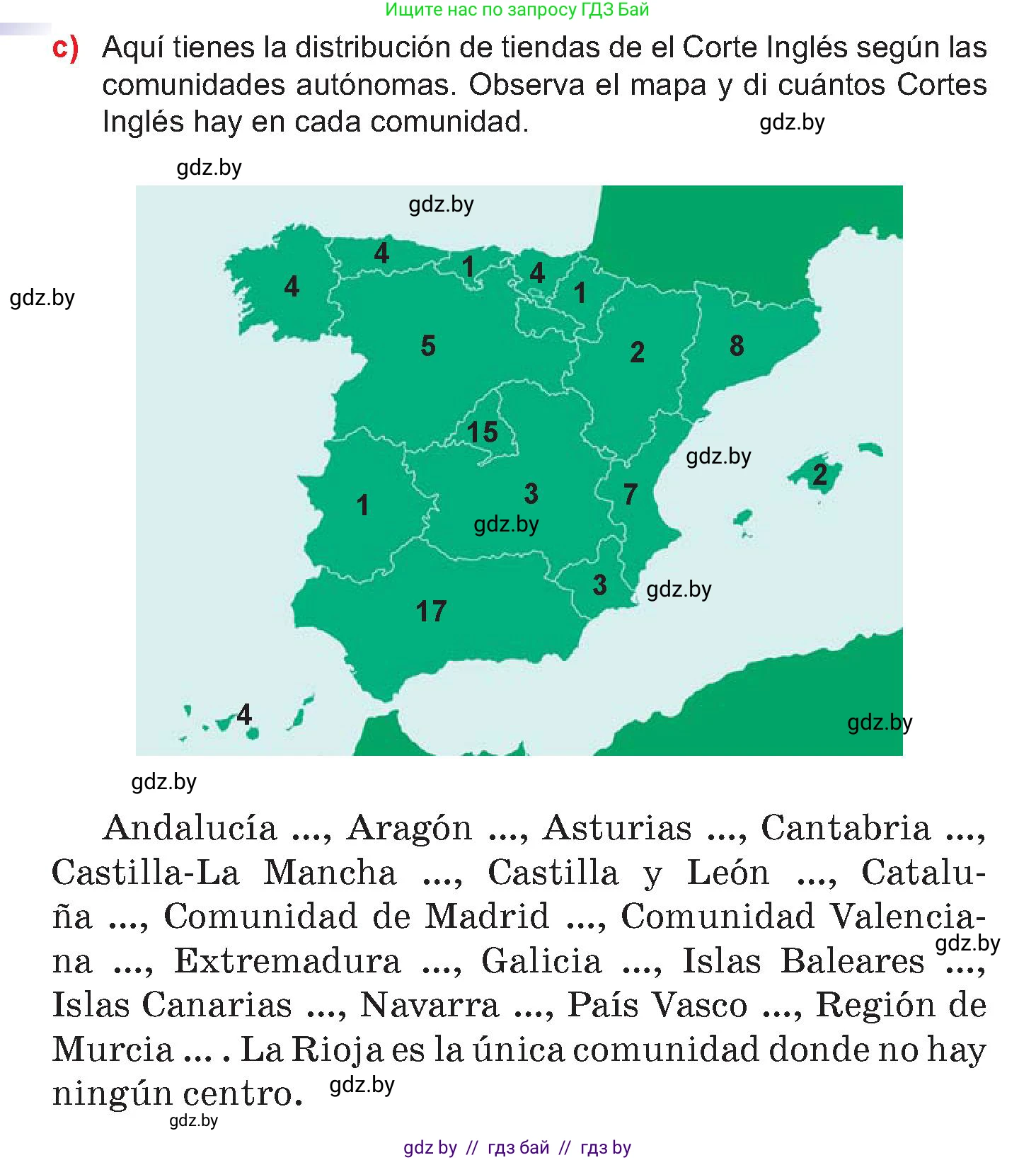 Испанский язык, 7 класс Учебник, авторы: Цыбулева Татьяна Эдуардовна, Пушкина Ольга Александровна, Карпиевич Галина Константиновна, издательство Издательский центр БГУ, Минск, 2019, бирюзового цвета, Часть 2, страница 90, номер 8, Условие (продолжение 3)