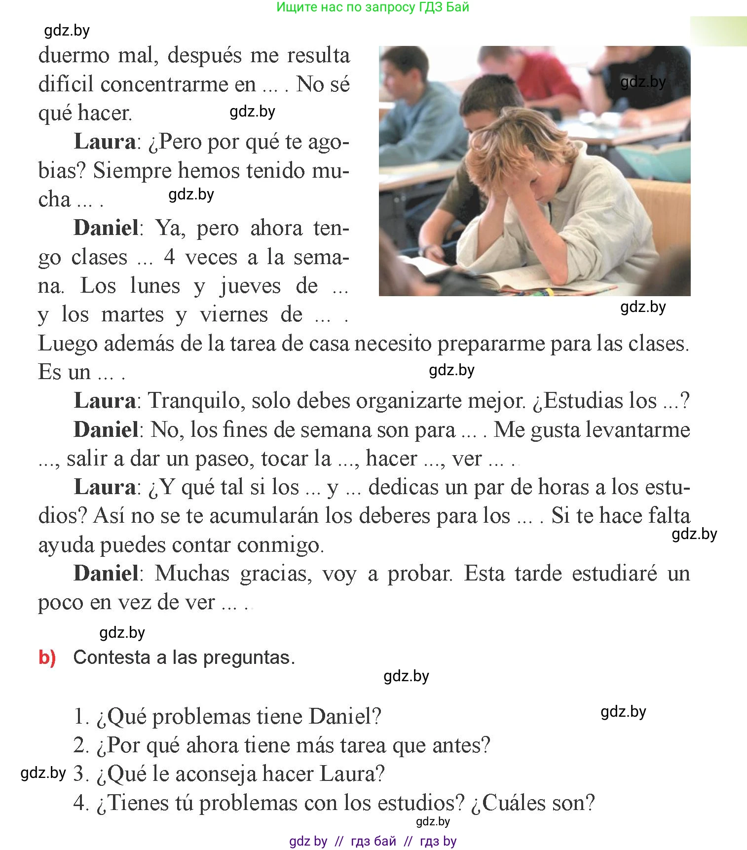 Испанский язык, 9 класс Учебник, авторы: Цыбулева Татьяна Эдуардовна, Пушкина Ольга Александровна, издательство Издательский центр БГУ, Минск, 2017, страница 4, номер 2, Условие (продолжение 2)