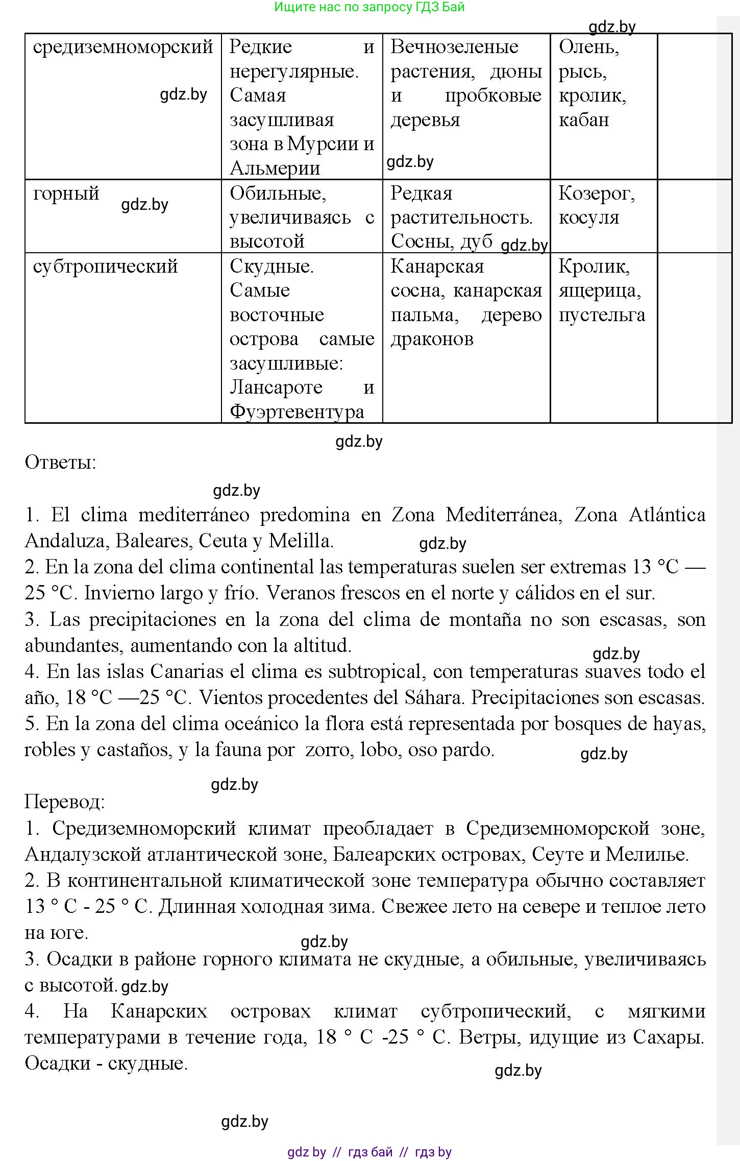 Испанский язык, 9 класс Учебник, авторы: Цыбулева Татьяна Эдуардовна, Пушкина Ольга Александровна, издательство Издательский центр БГУ, Минск, 2017, страница 69, номер 2, Решение (продолжение 3)